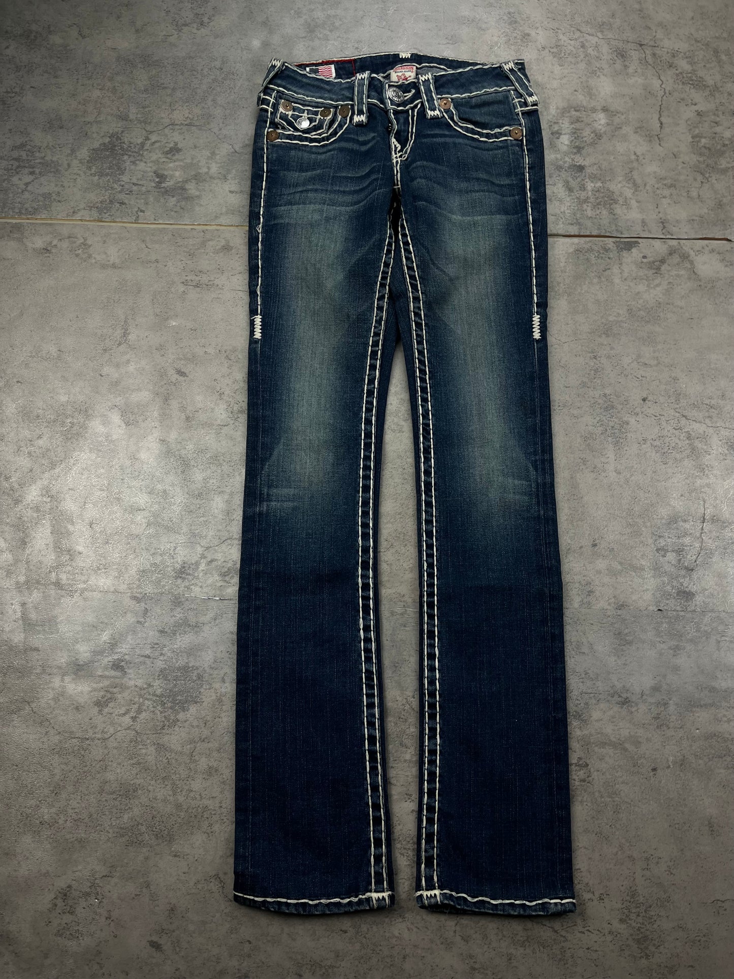 Lowwaist True Religion Jeans Y2k Flared Lowrise