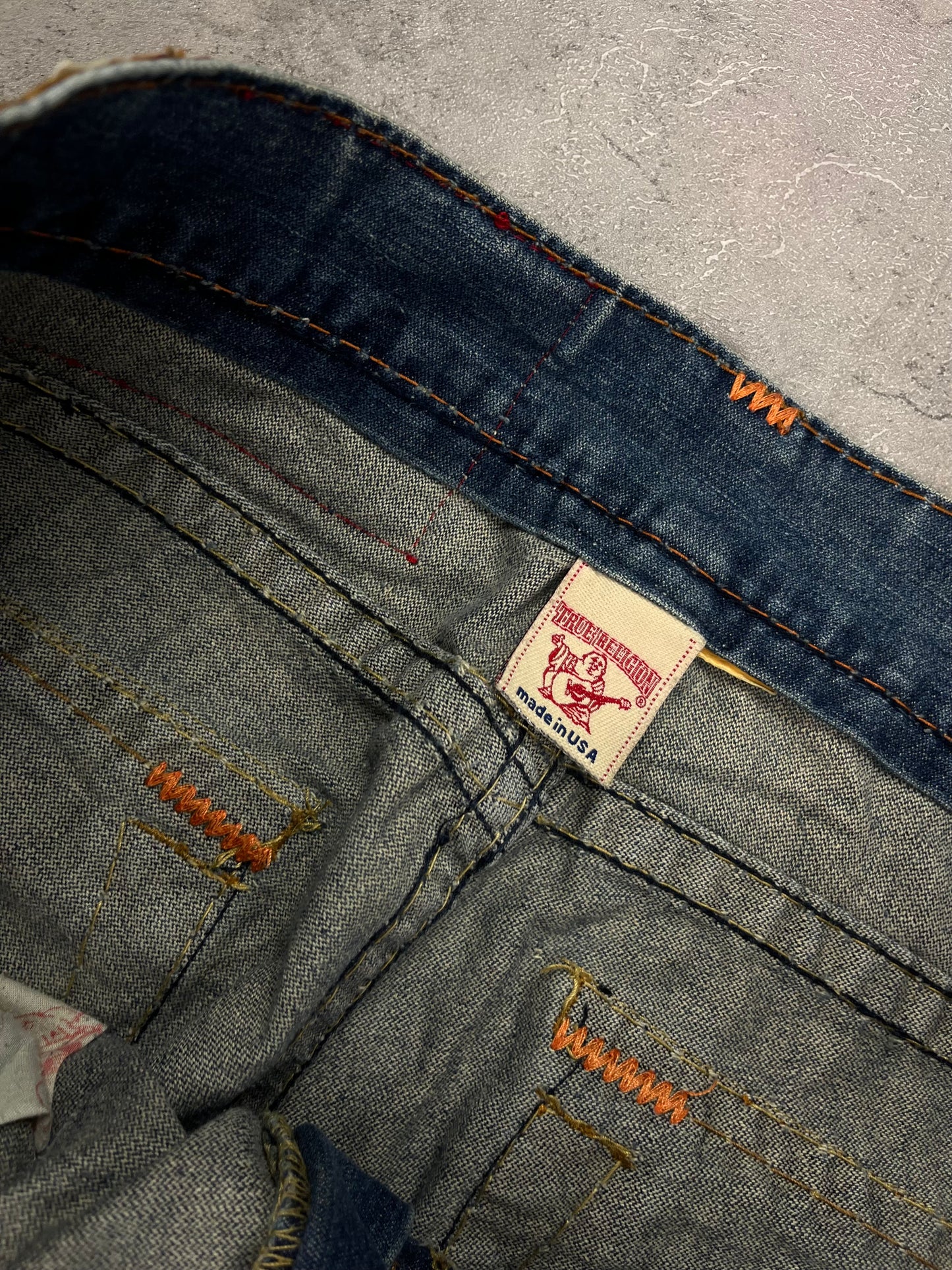 Vintage Y2k True Religion Baggy Bootcut Flared Pasha Style Jeans