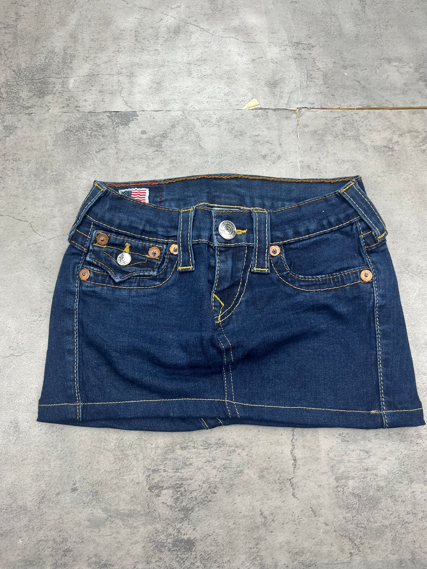 Mini True Religion Y2k Jeans Rock