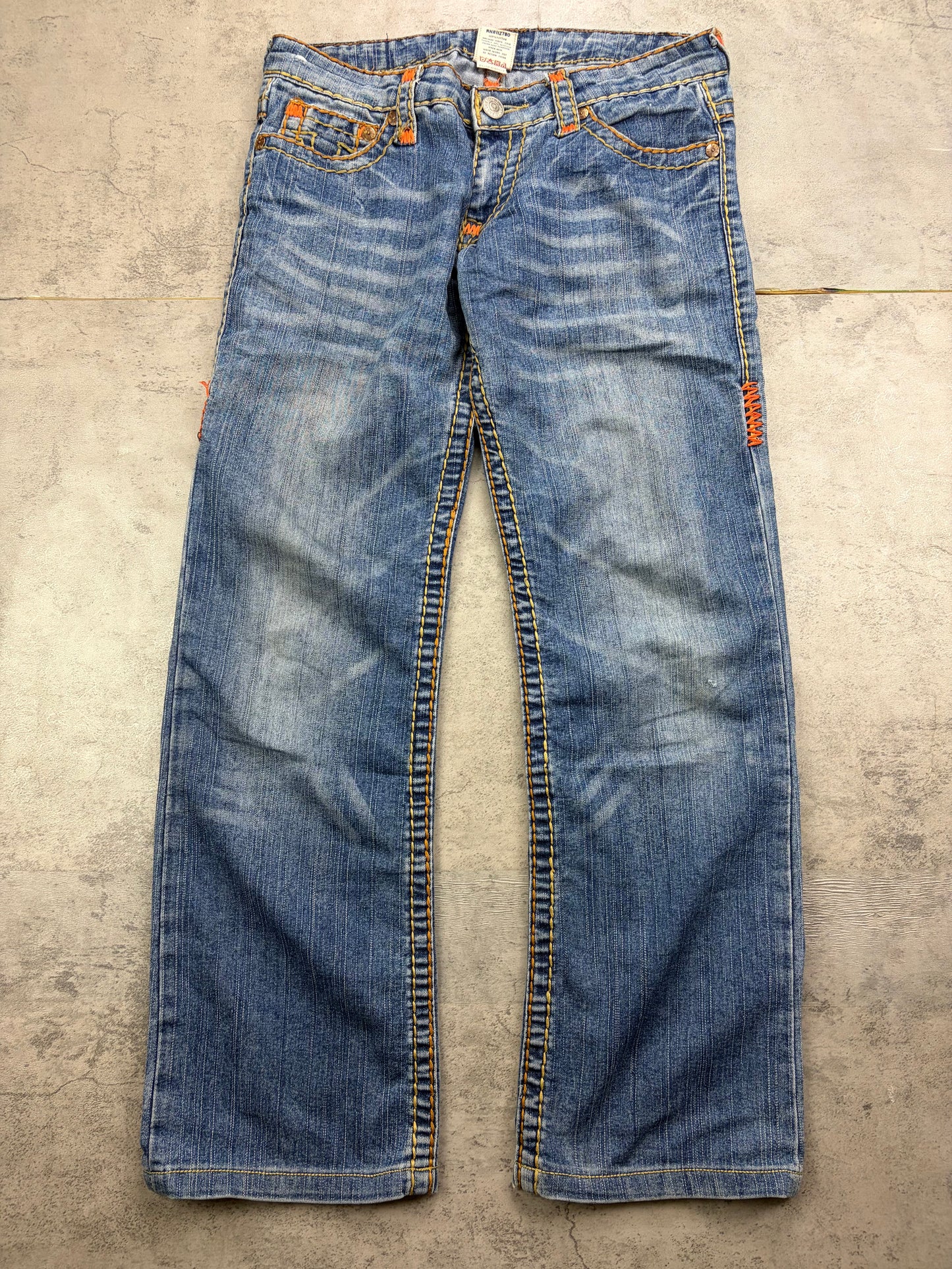 True Religion Straight Baggy Bootcut Jeans