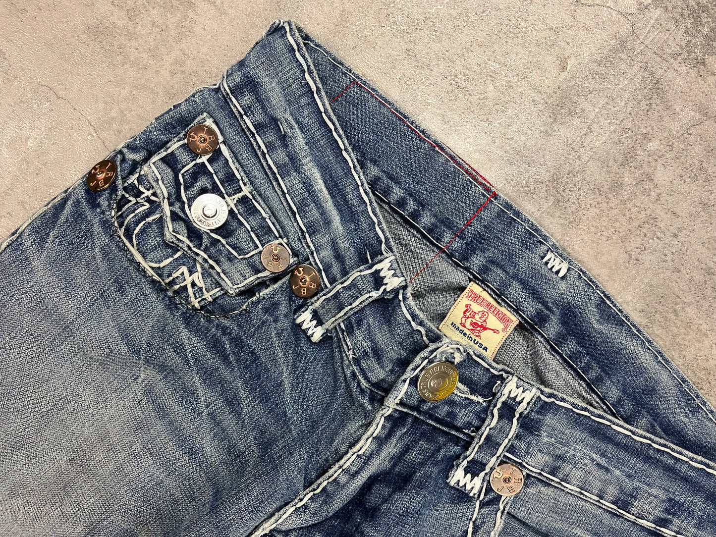 Vintage Y2k Bootcut Baggy True Religion Jeans