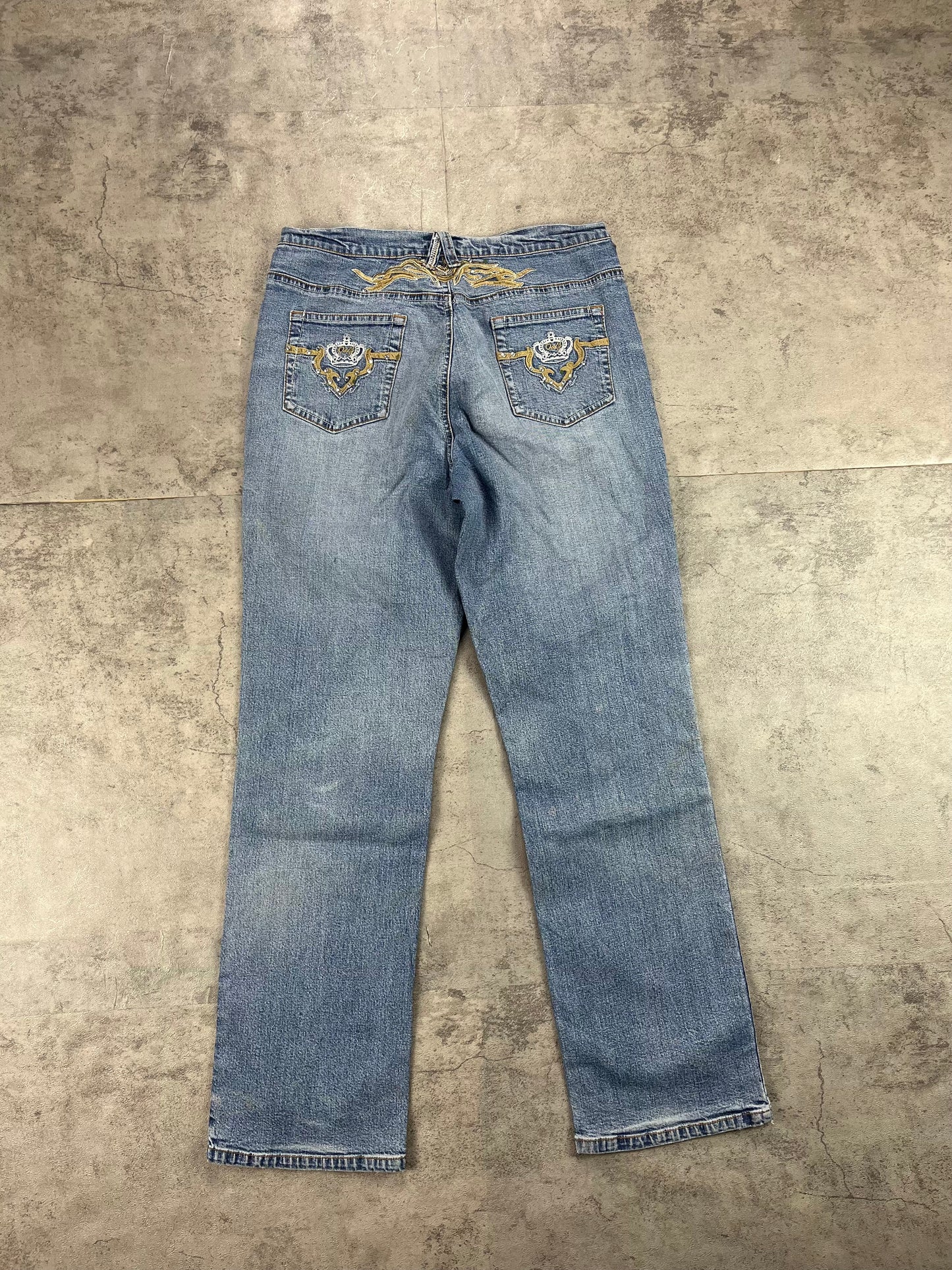 Vintage Y2k Frauen Bootcut Jeans W28