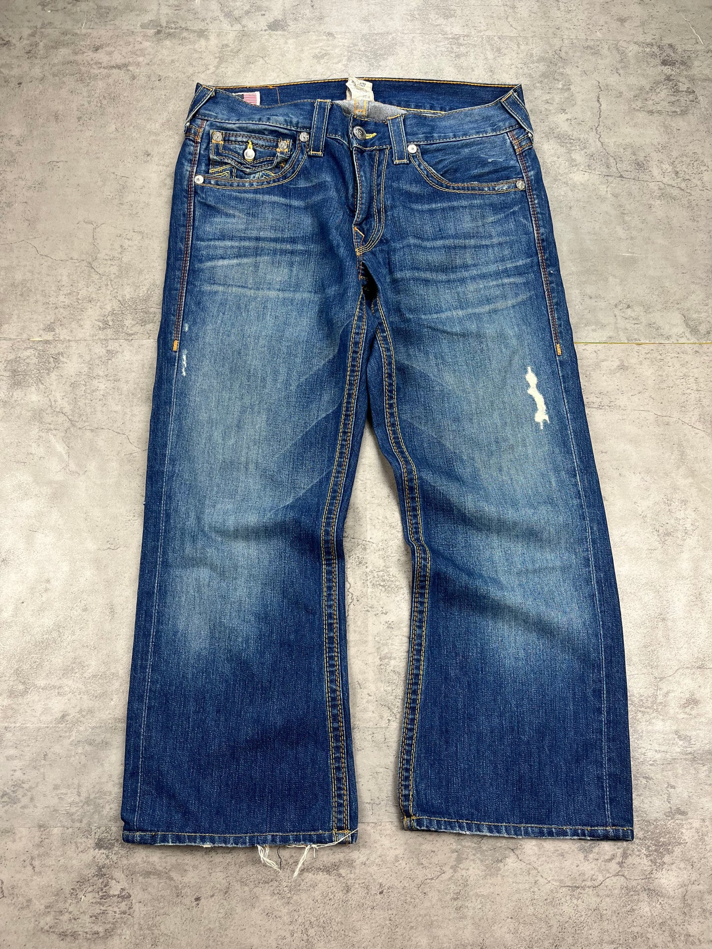 Vintage True Religion Flared Baggy Jeans