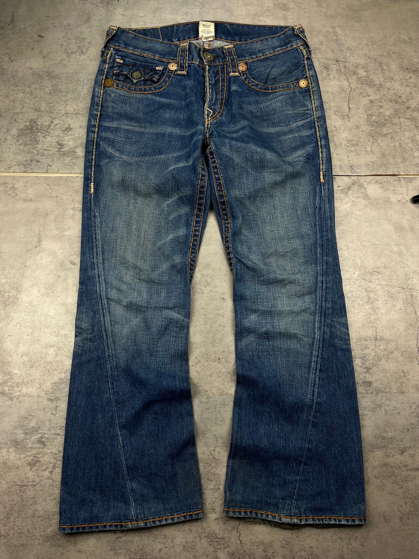 Rare Vintage True Religion Loose Fit Baggy Denim Jeans Pasha Style