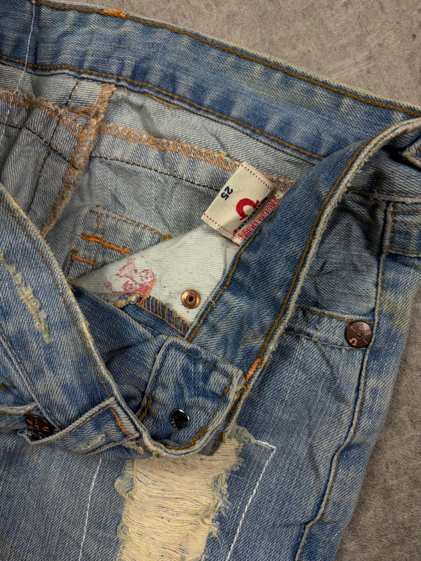 True Religion Low Waist Flared Jeans