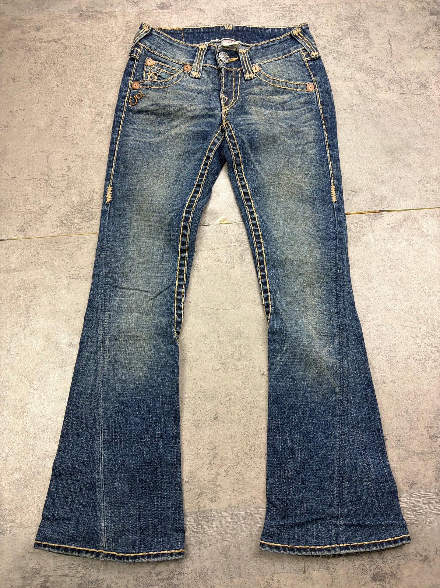 True Religion Low Rise Bootcut Denim
