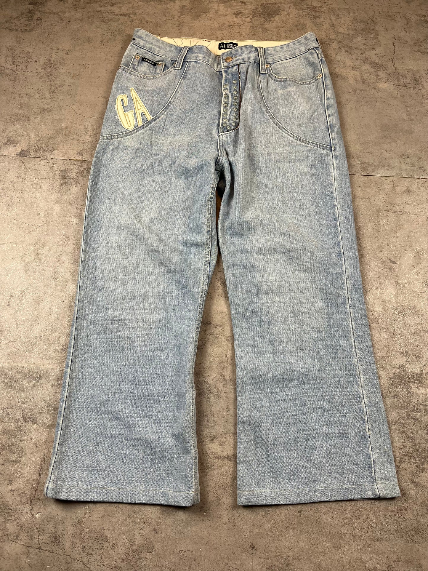 Vintage Y2k Armani Baggy Jeans W36