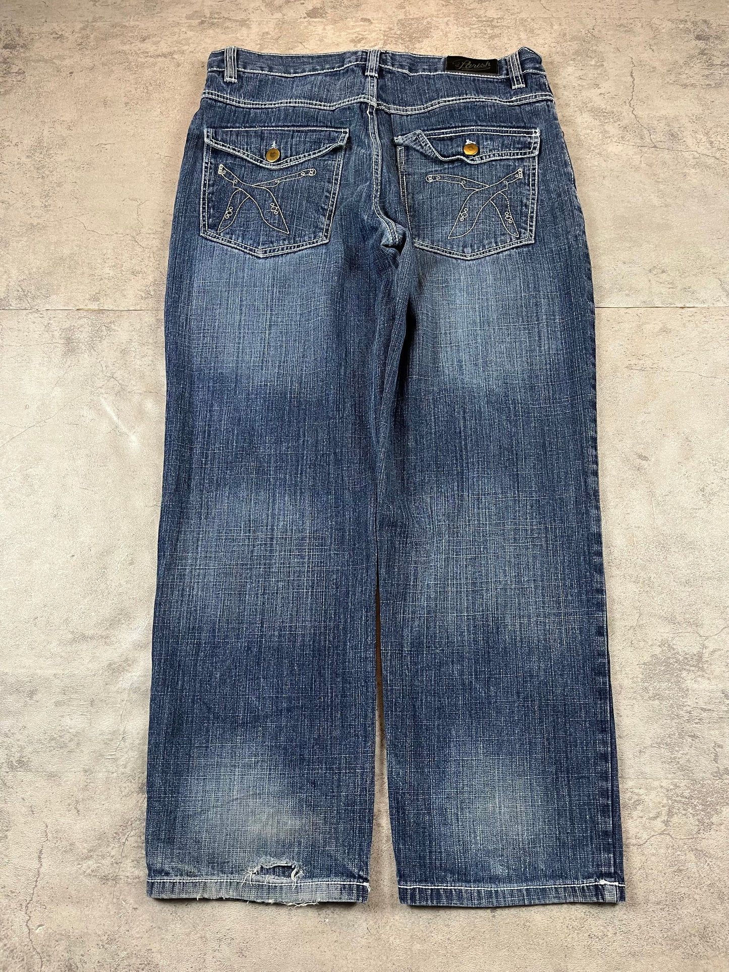 Vintage Y2k Hip Hop Baggy Jeans W36