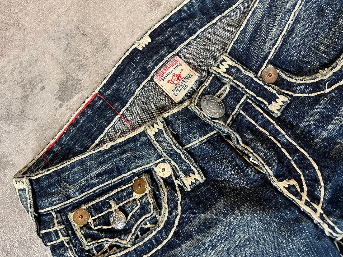 Vintage Y2k True Religion Joey Super T Bootcut Jeans W30