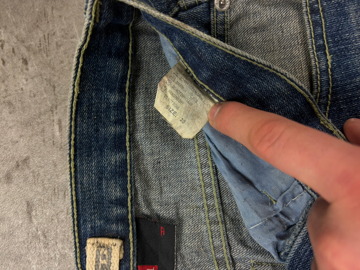 Diesel Jeans Vintage Baggy Back Design