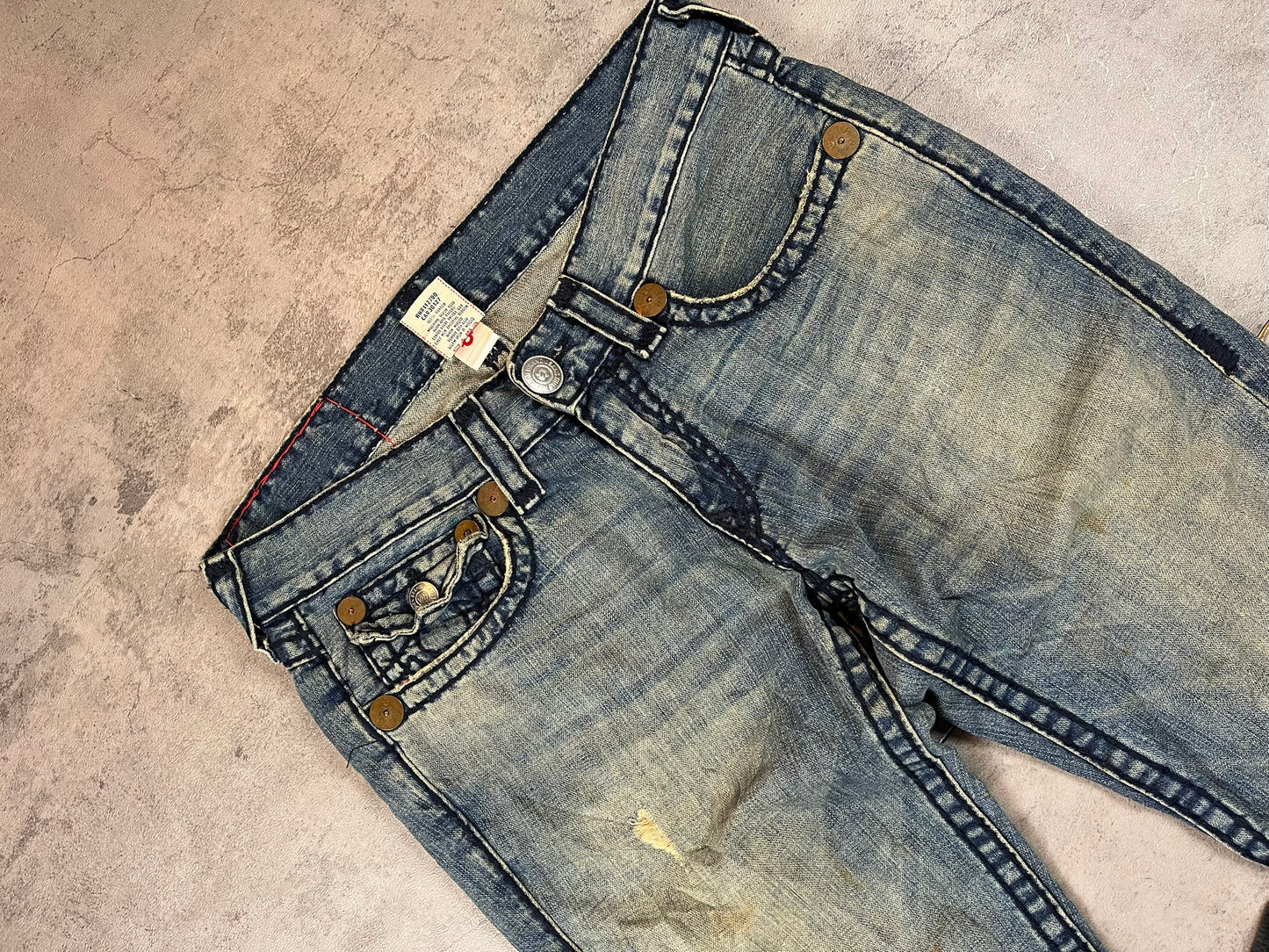 Vintage Y2k True Religion Flared Jeans W32