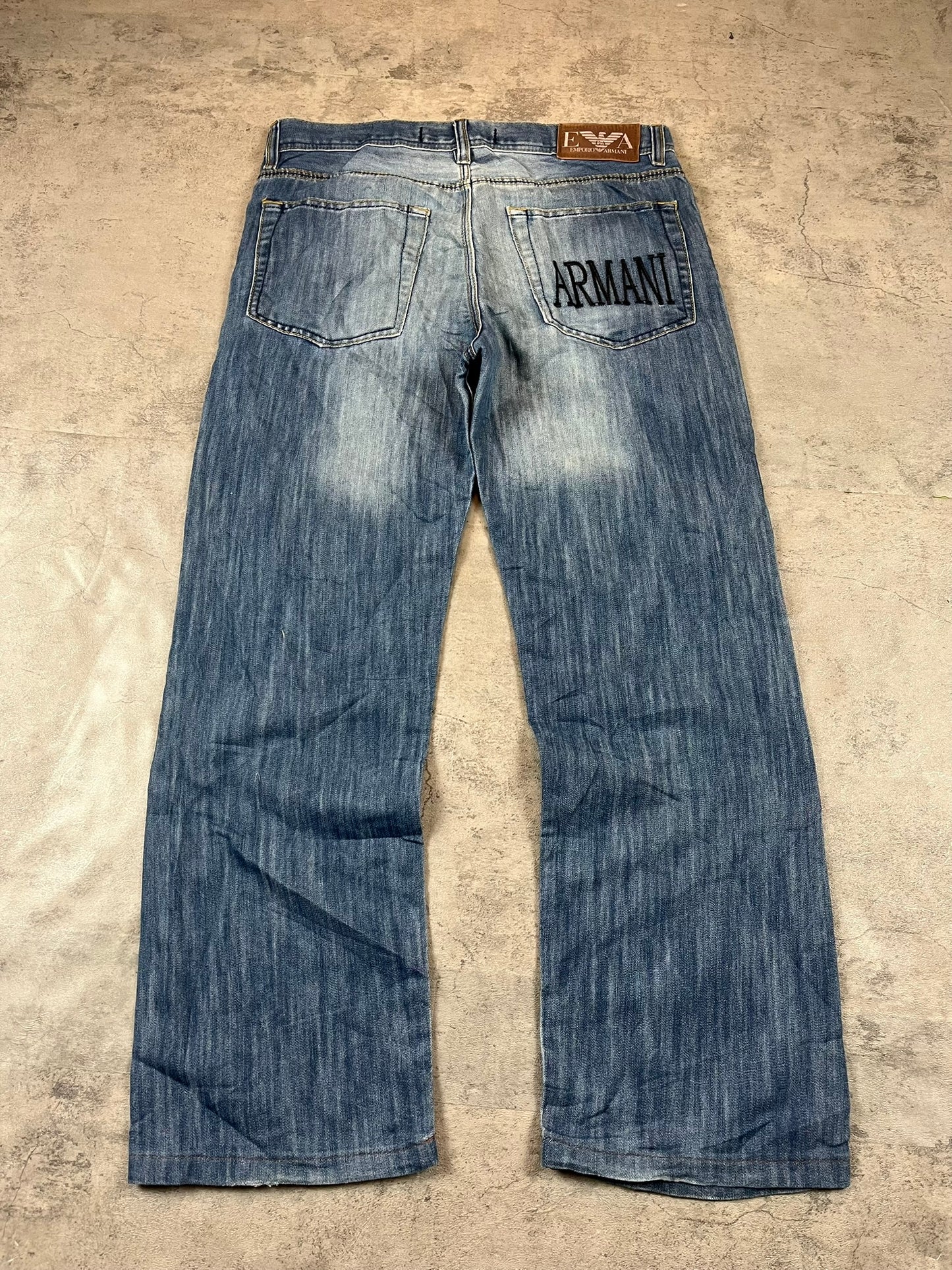 Vintage Y2k Baggy Armani Jeans W34