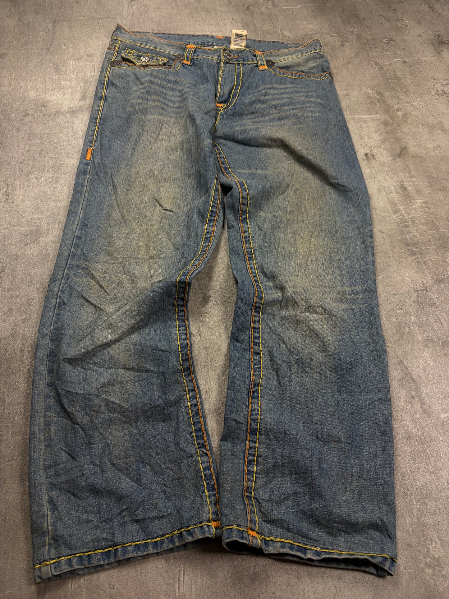 True Religion Flared Baggy Straight Y2k Jeans Vintage