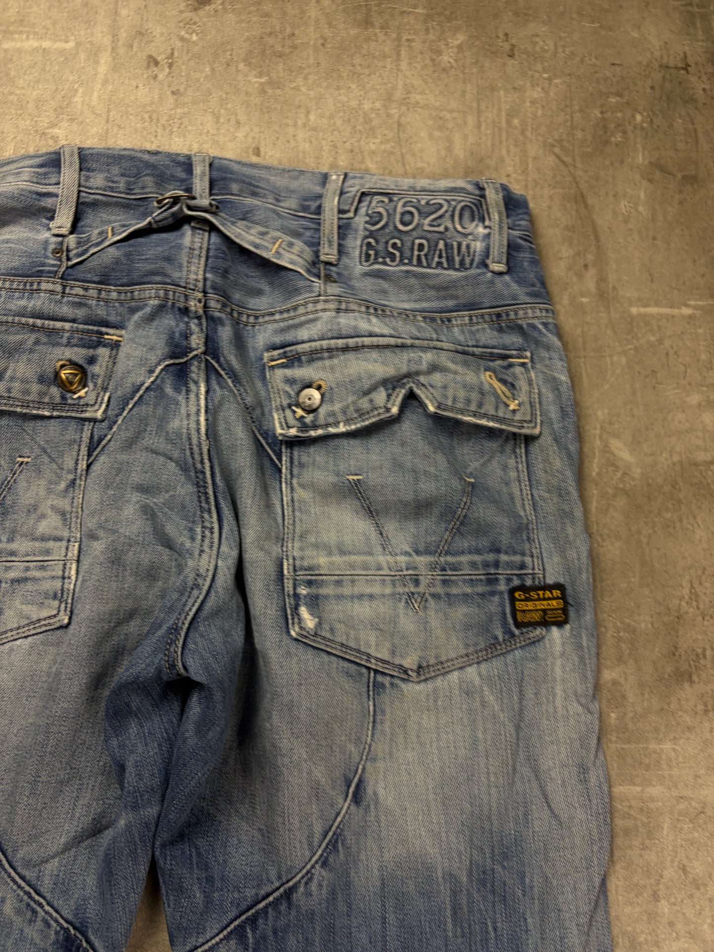 G-star RAW Y2k Embroidered Washed Denim Pasha Style