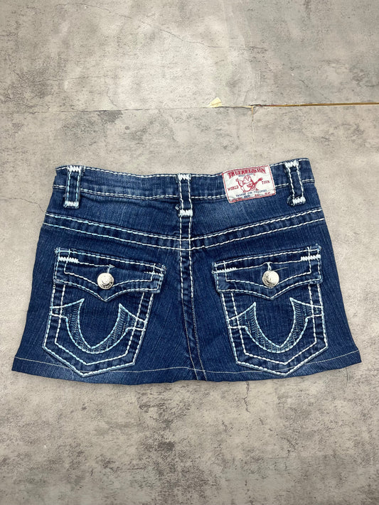 Mini True Religion Y2k Jeans Rock