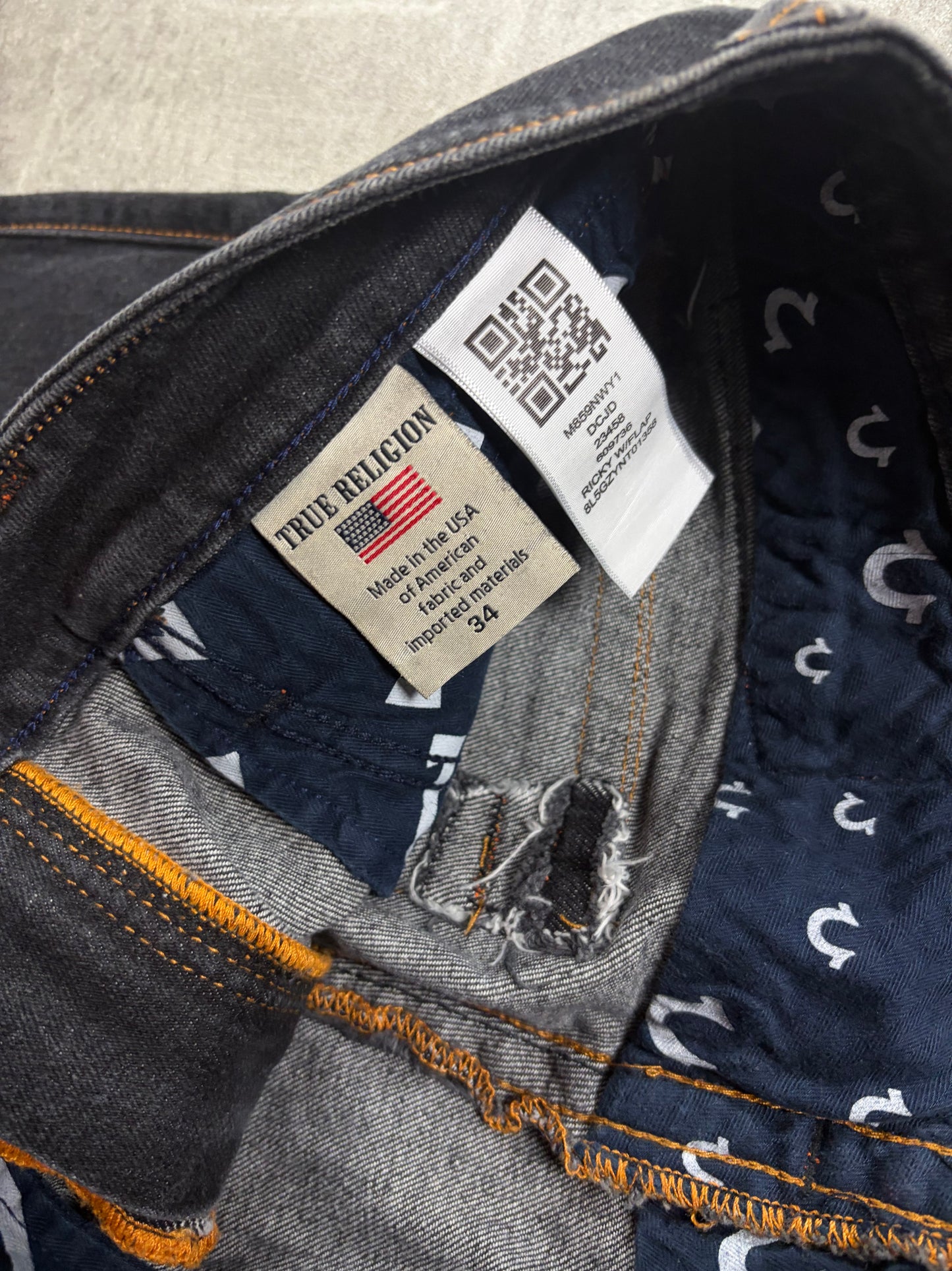 True Religion Baggy Flared Jeans Y2K