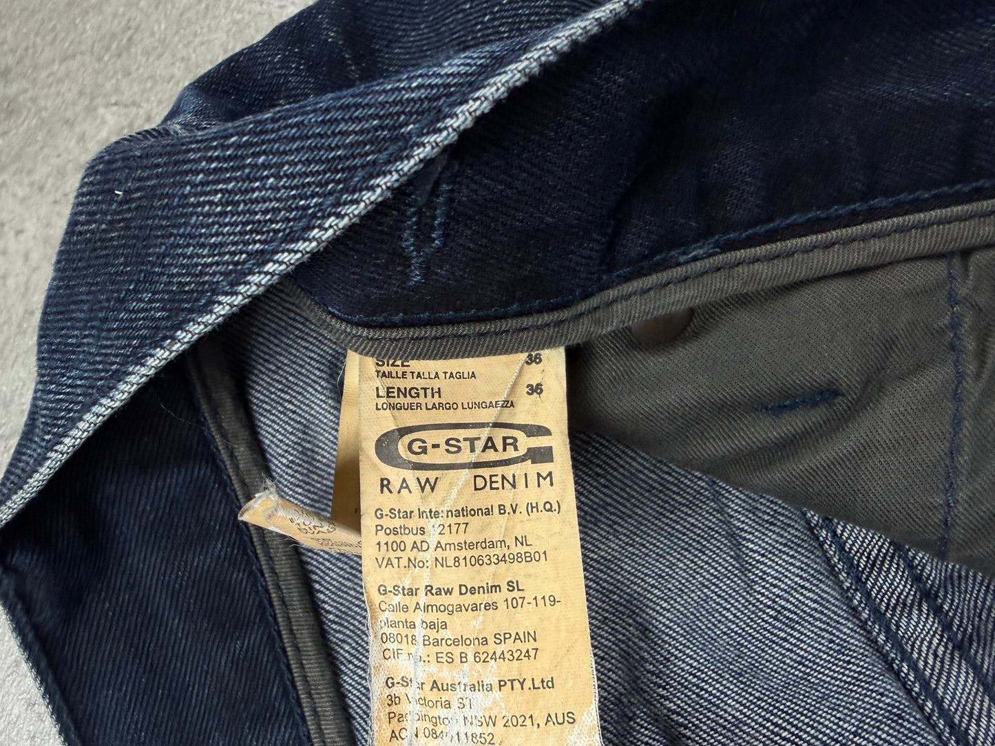 G-Star Jeans Vintage Wide Leg Denim