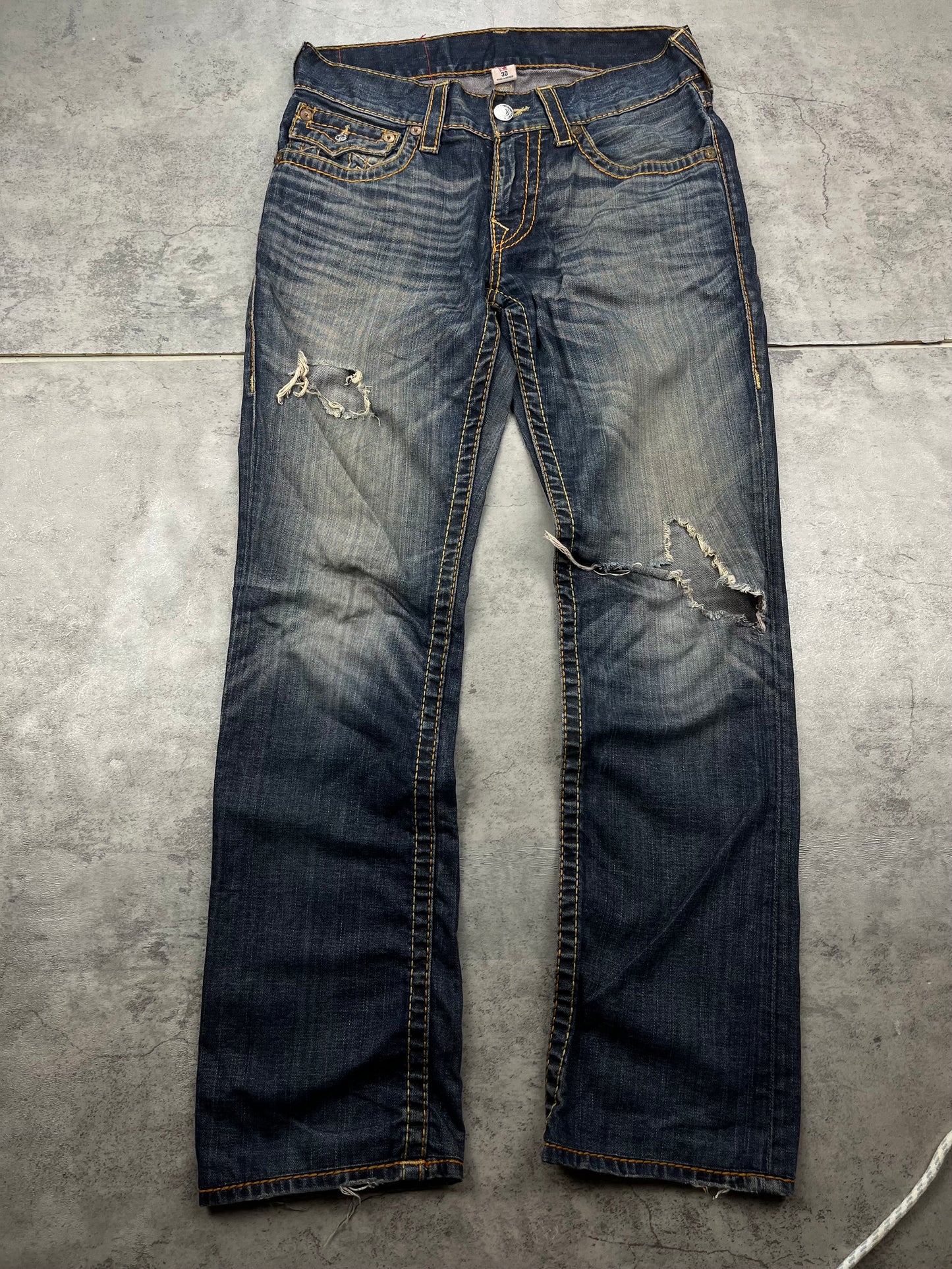 True Religion Vintage Y2k Straight Baggy Jeans