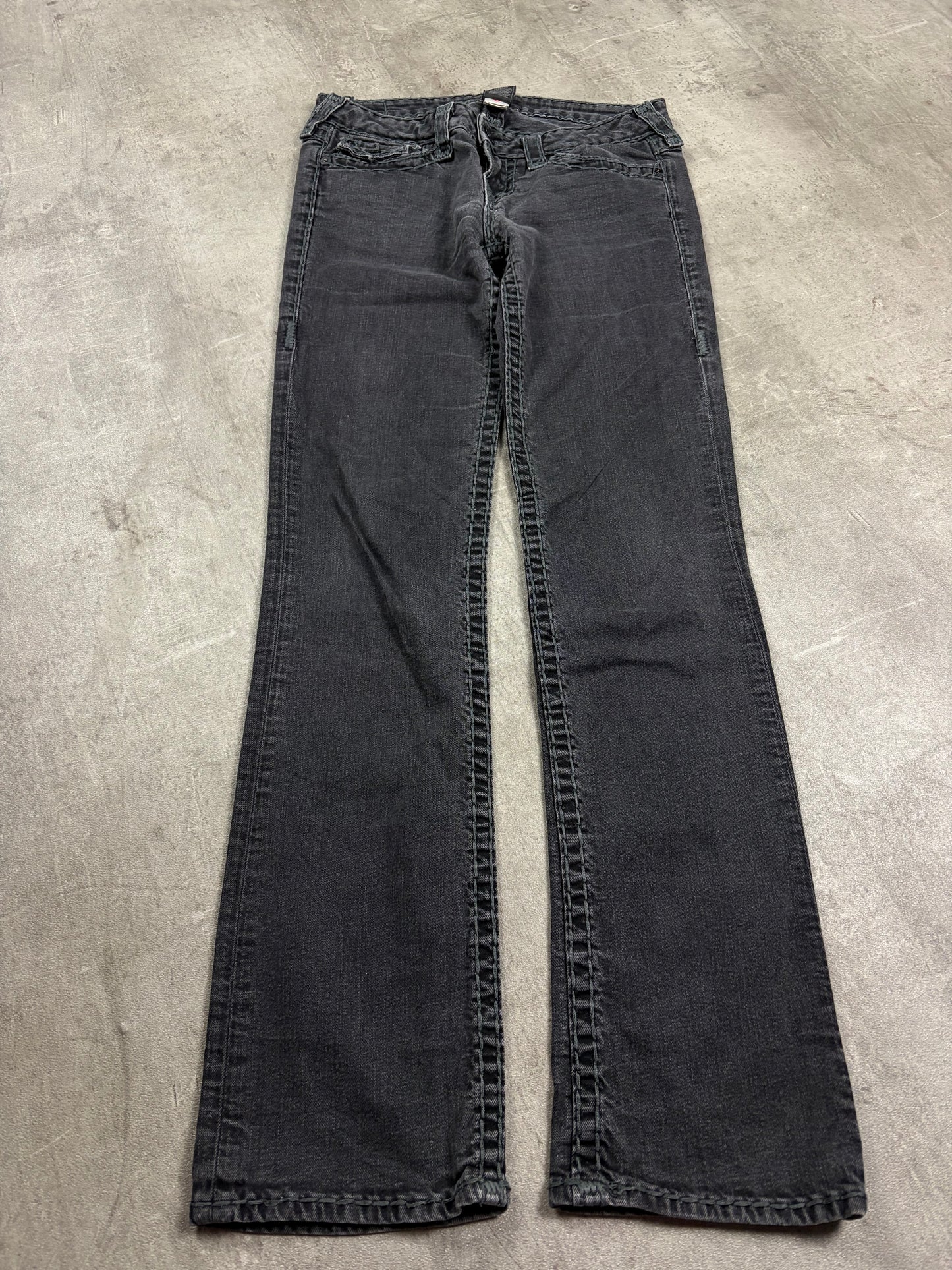 true religion jeans low rise vintage denim