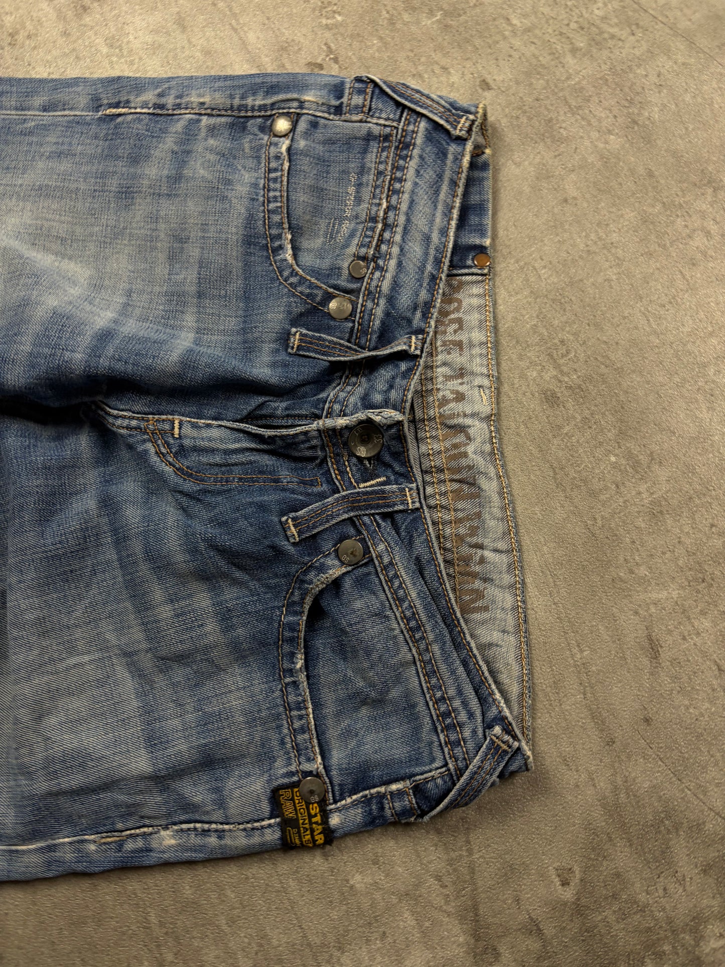 Embroidered g star Baggy Jeans Vintage Denim