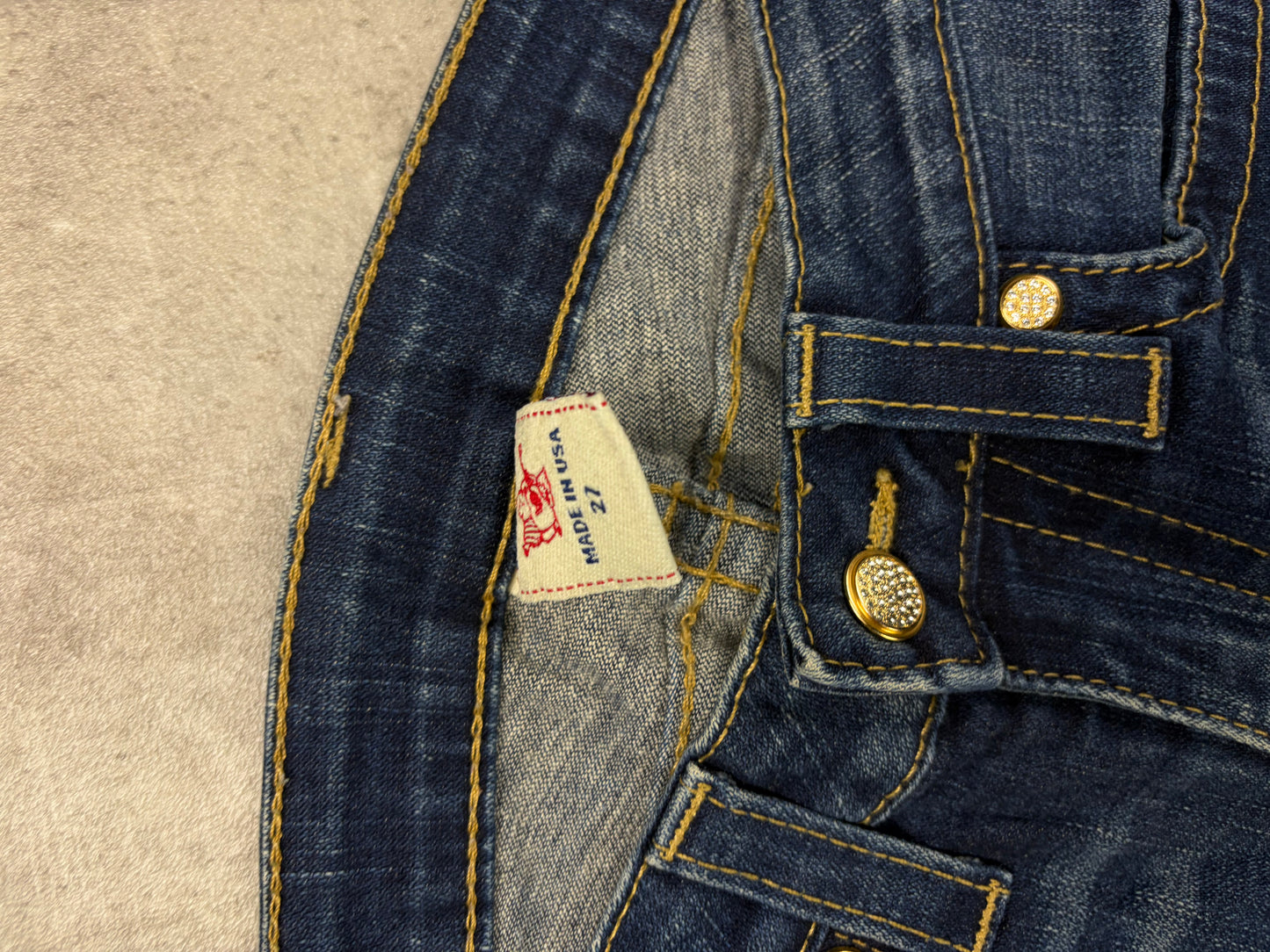 True Religion Jeans Low Waist Bootcut Vintage