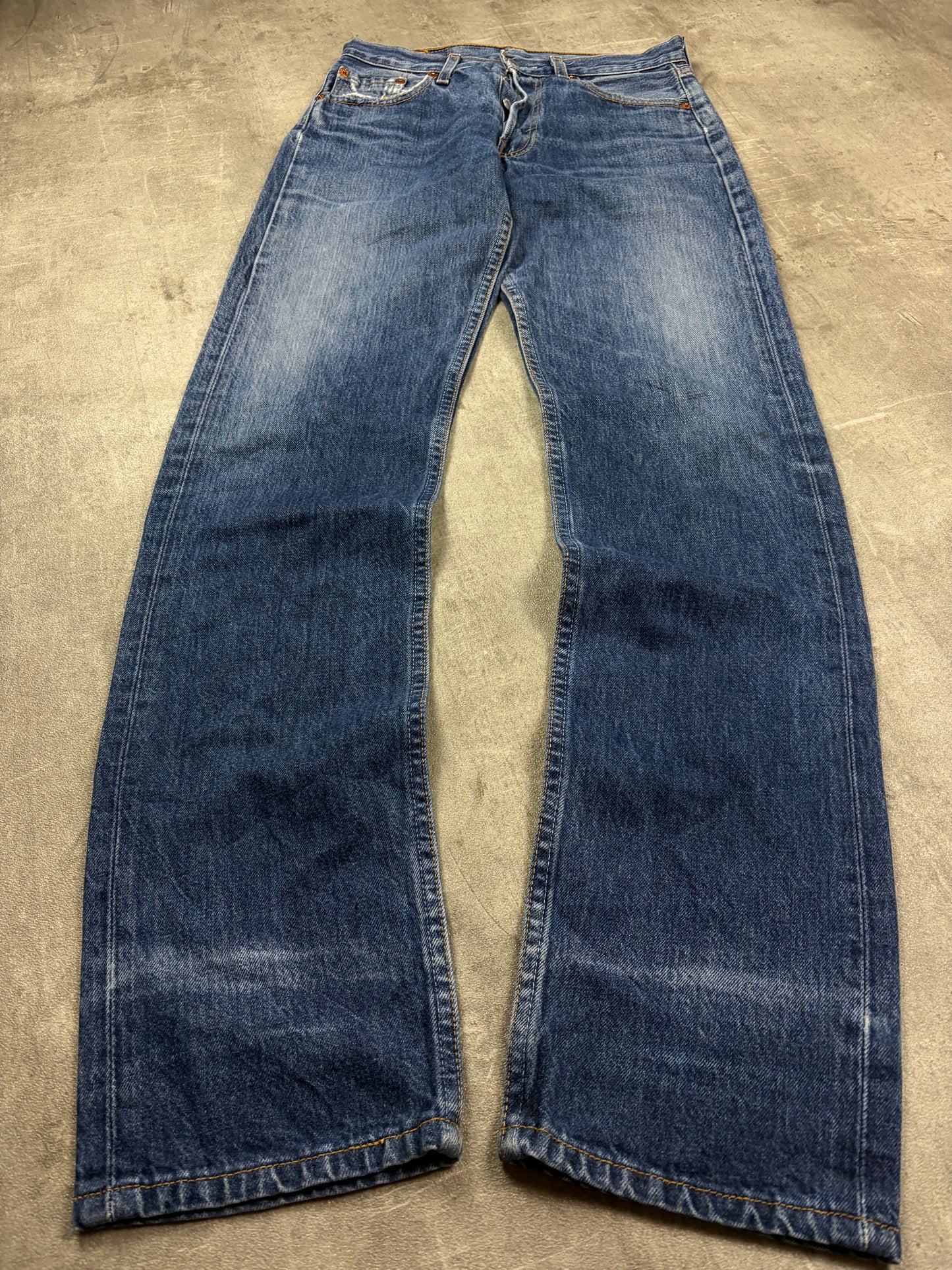Levis 501 Straight Bootcut Jeans Herren Locker Casual