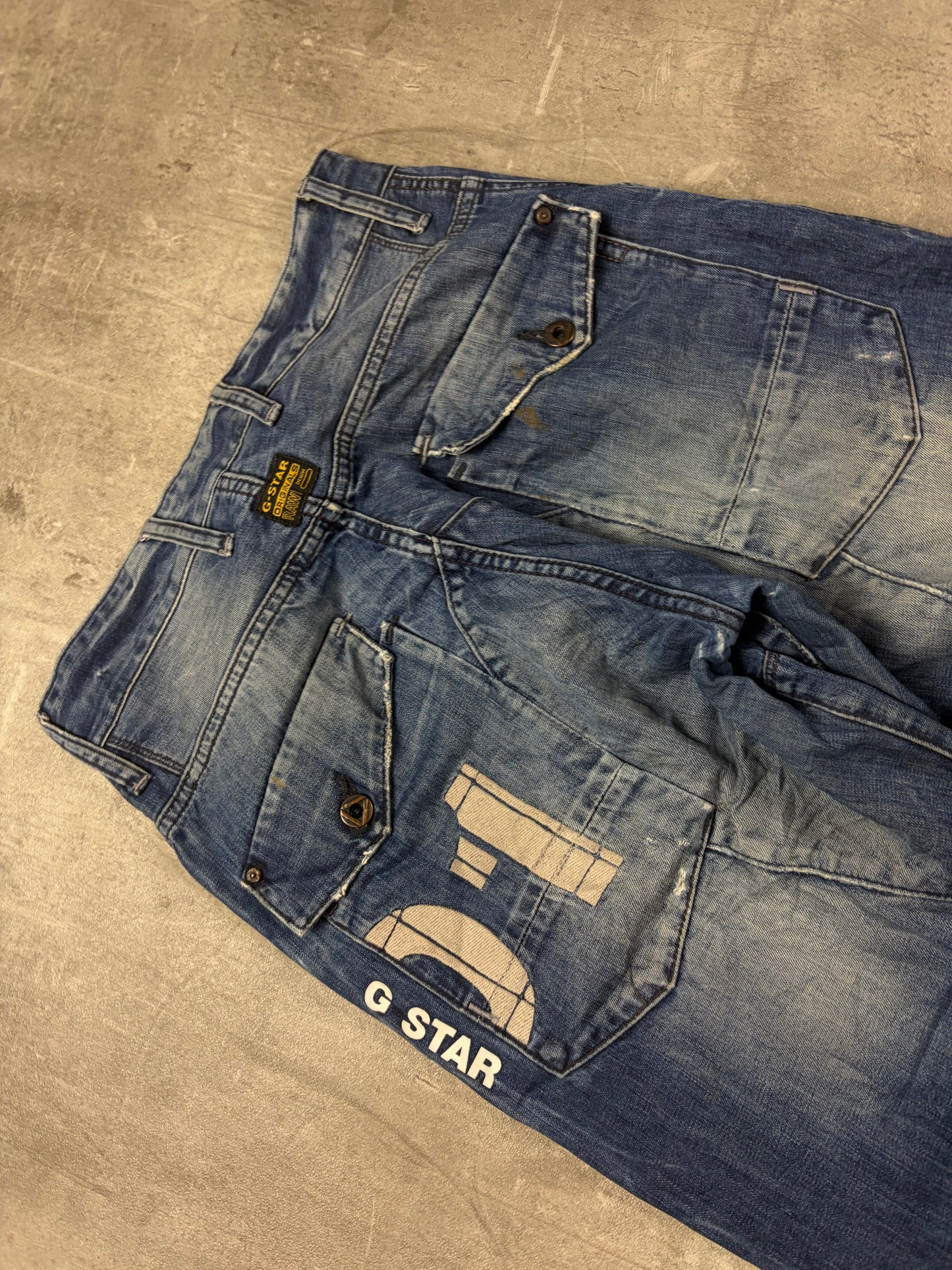 G star embroidered Y2k Baggy Jeans Pasha Style