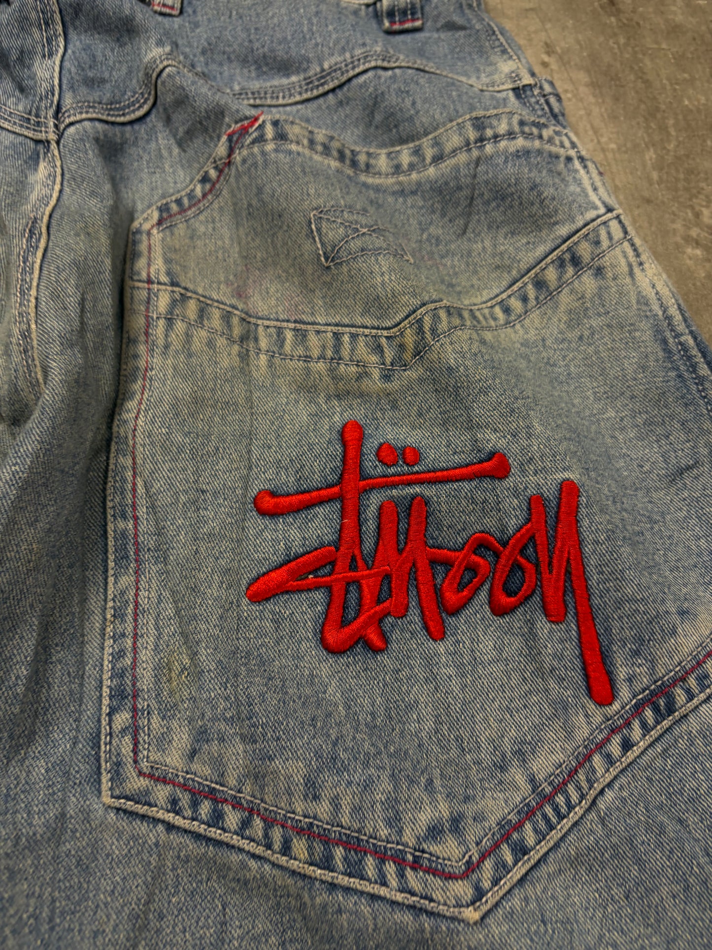 Stuss Y2k Baggy Hip HOP Jeans wie JNCO