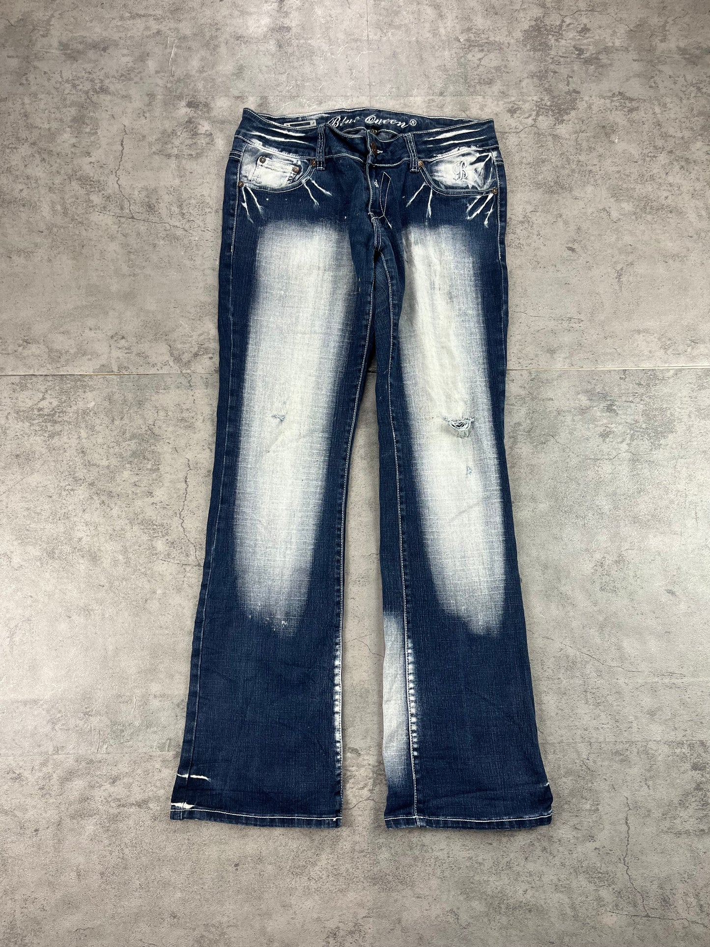 Blue Queen Bootcut Jeans W30