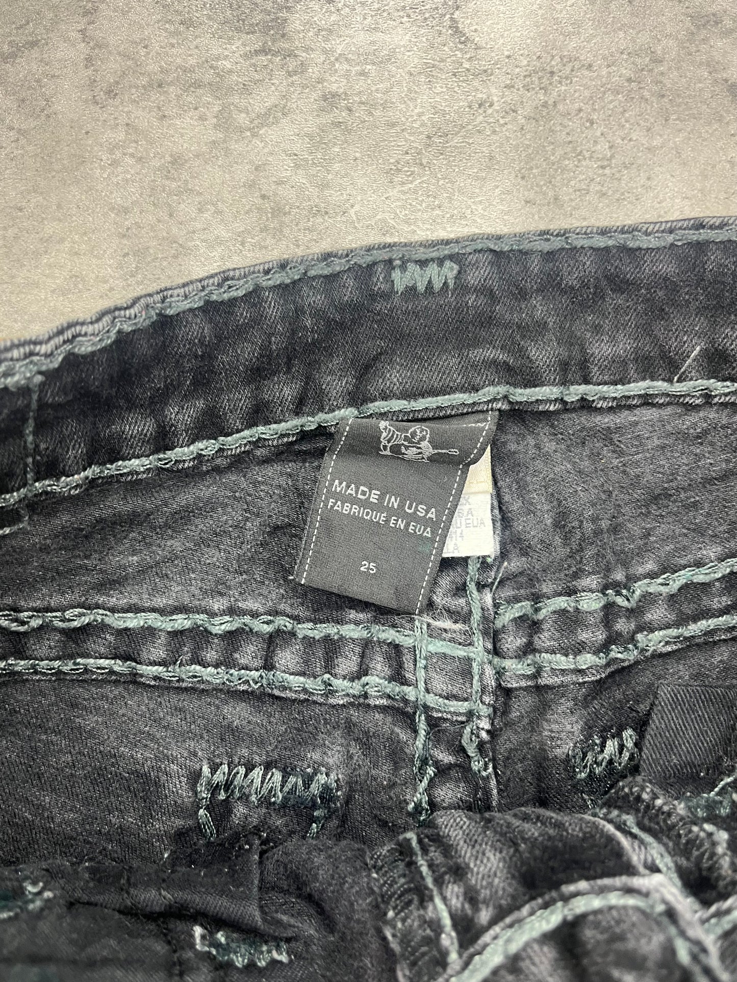Vintage Mini True Religion Y2k Jeans Rock Skirt