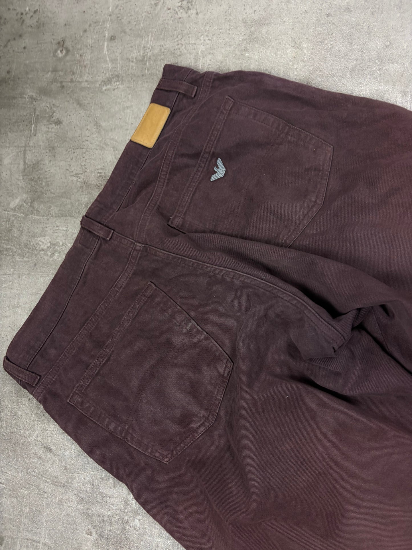 Armani Baggy Jeans Herren Y2K Streetwear Wide Leg Hose