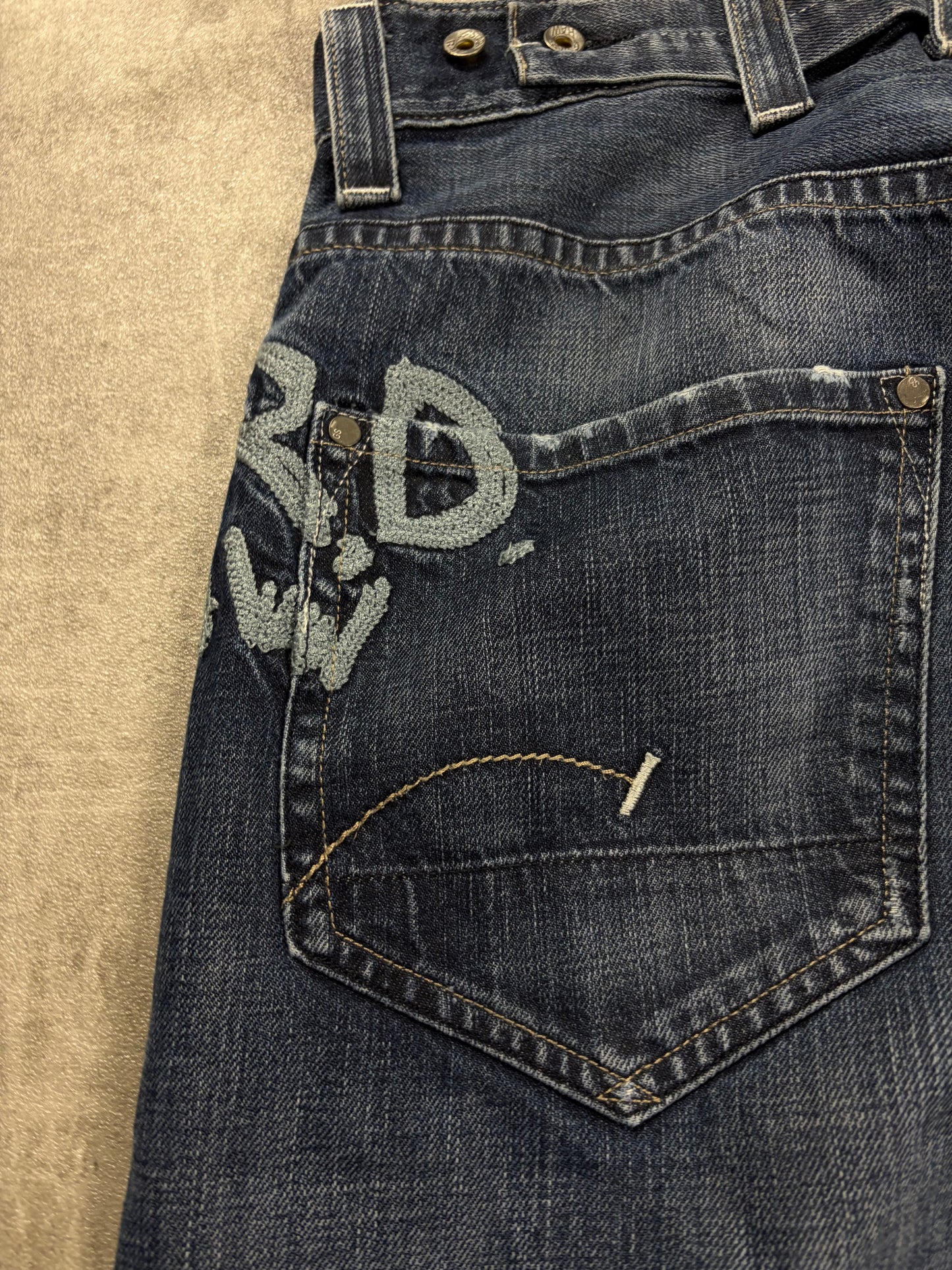 Vintage G-Star Embroidered Armani Baggy Jeans
