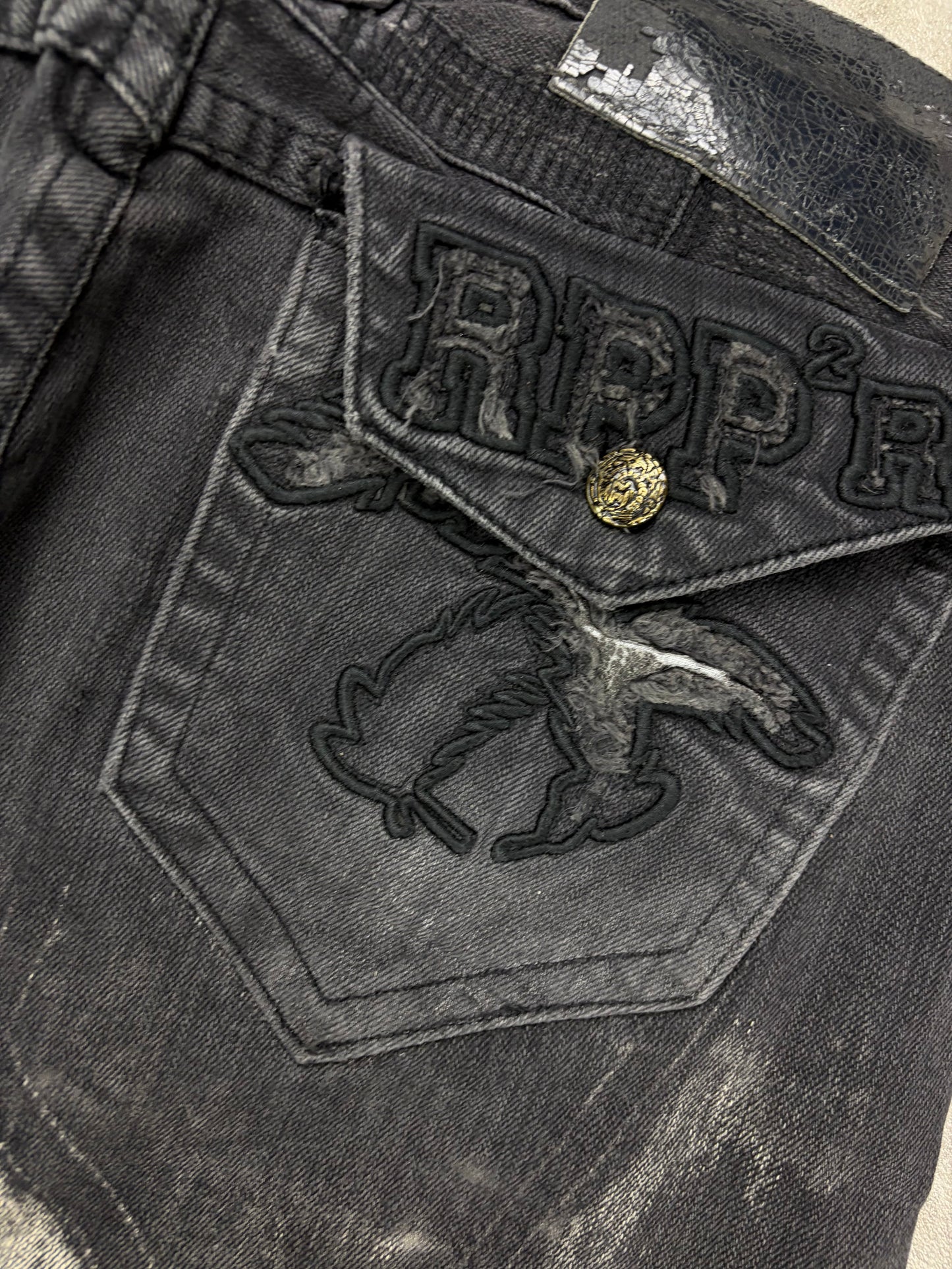 Vintage Opium Style Flared Mek jeans