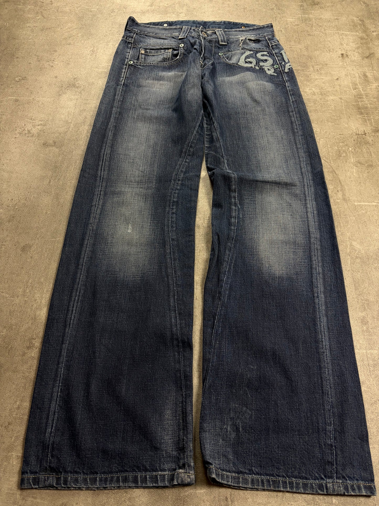 Vintage G-Star Embroidered Armani Baggy Jeans