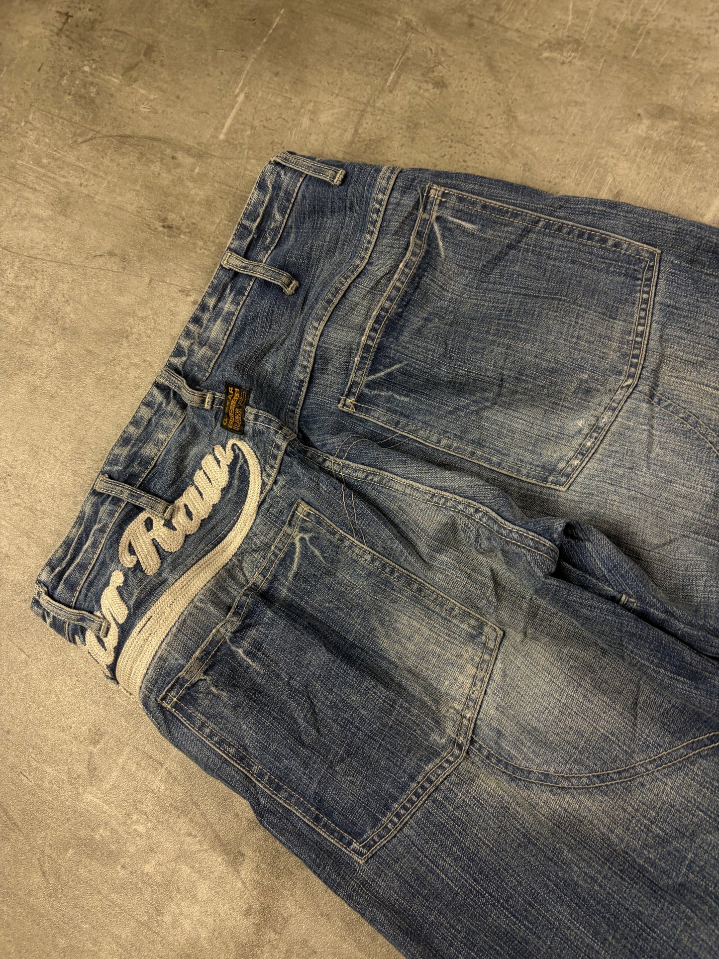 G star Embroidered Baggy Jeans Y2k Pasha Style