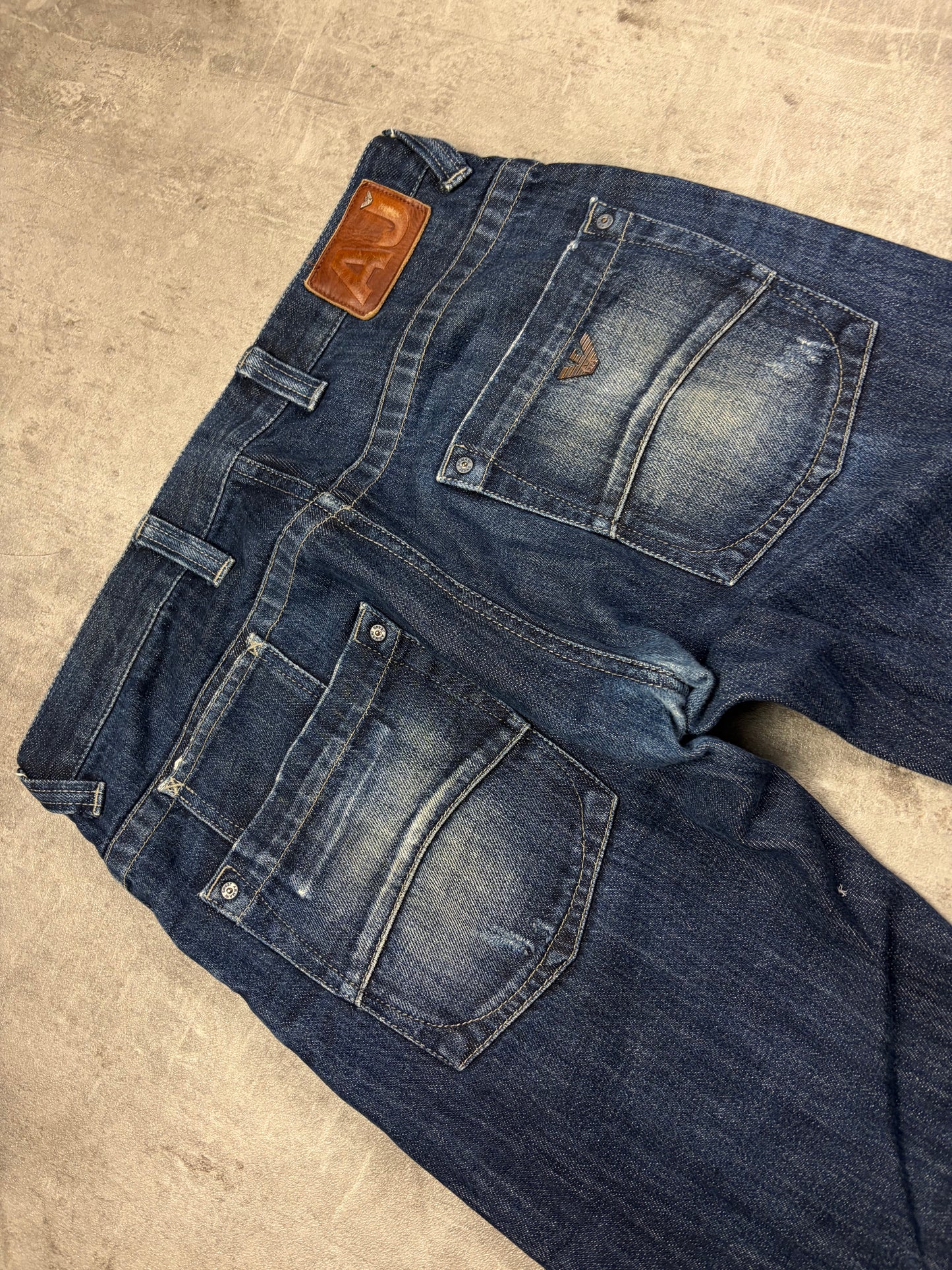 Armani Baggy Jeans Herren Pasha Style Y2K Wide Leg Denim
