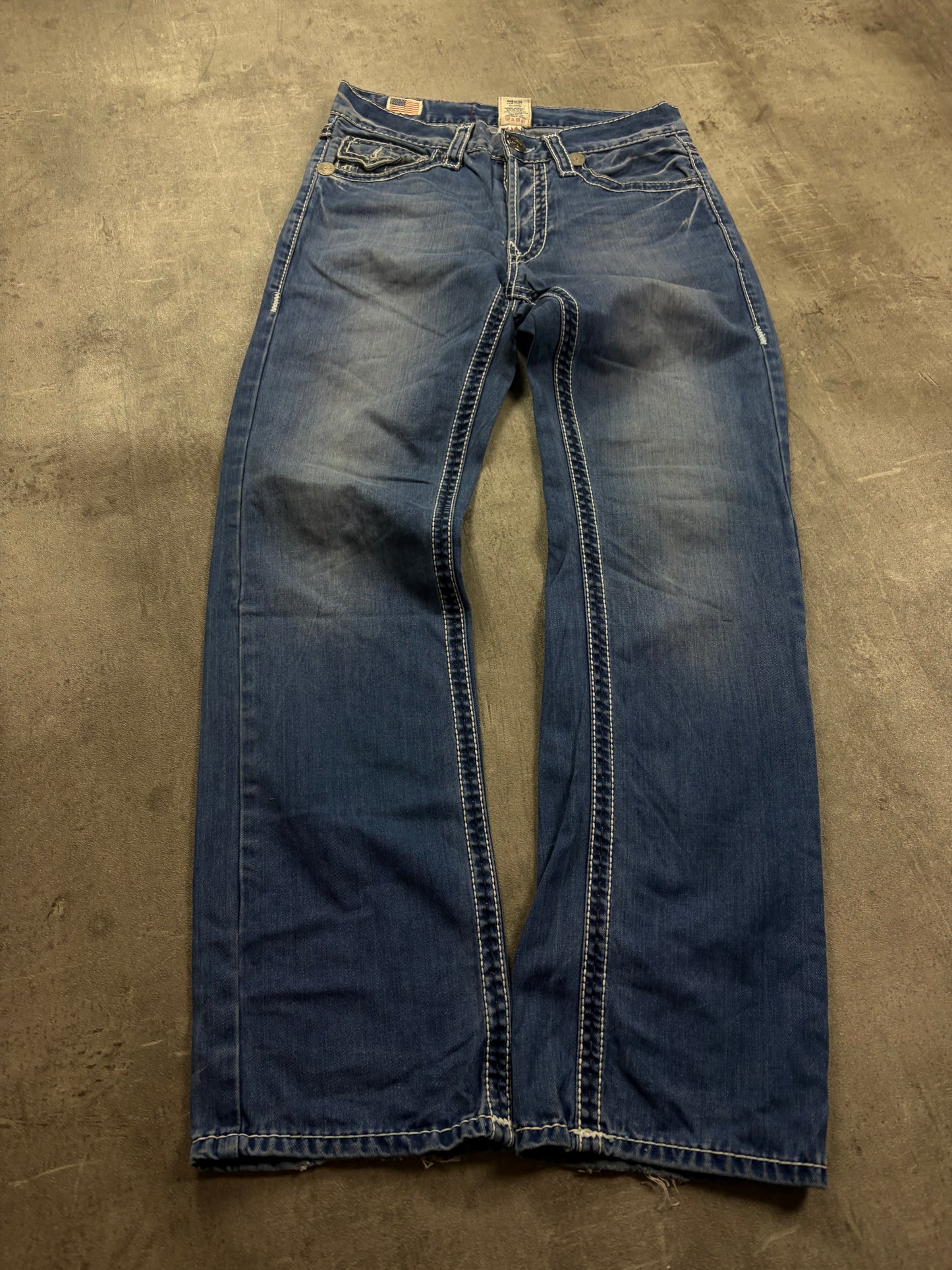 Y2K Vintage True Religion Baggy Denim Jeans Pasha Style