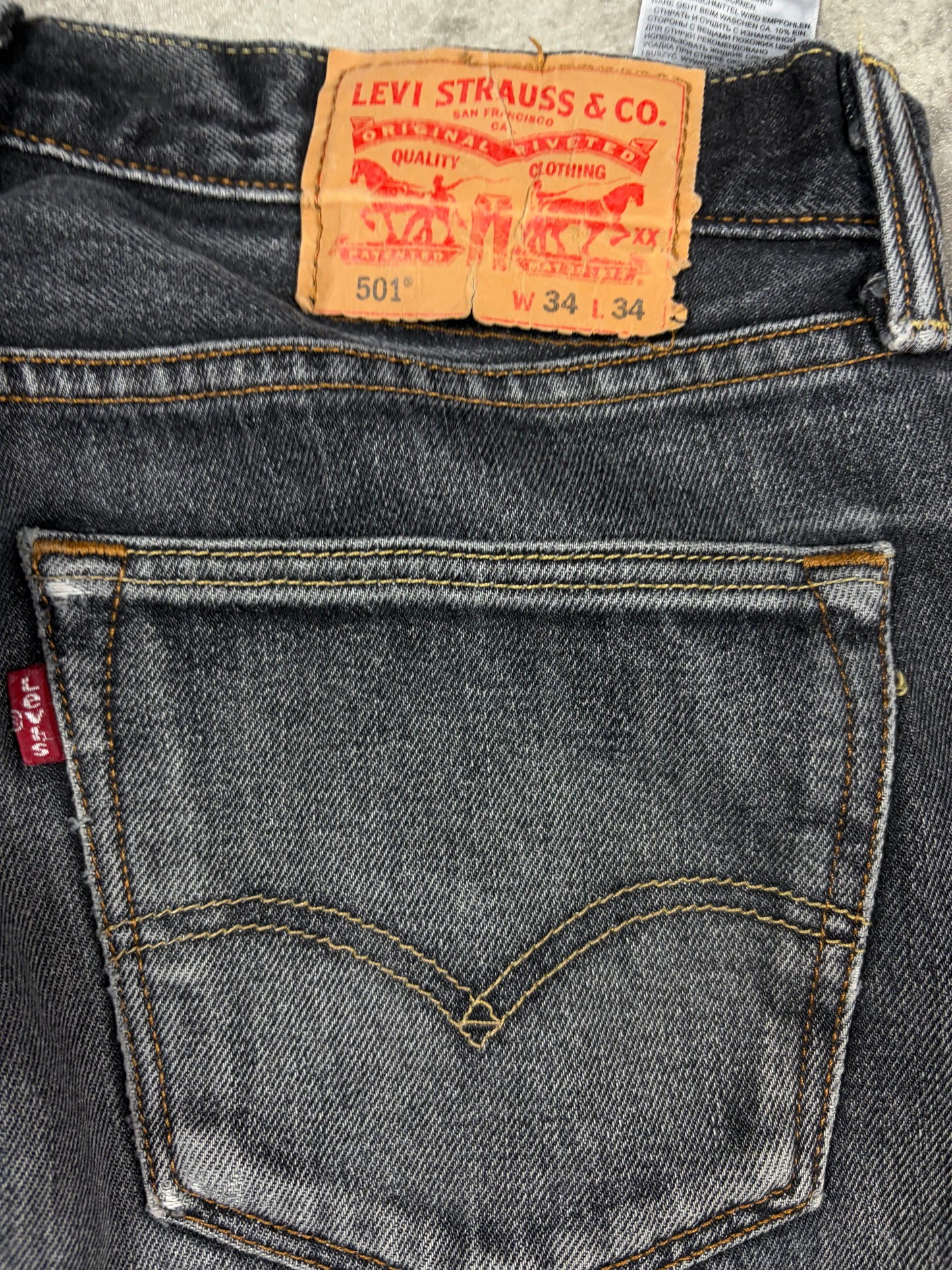 Levis 501 Straight Bootcut Jeans Herren Streetwear Retro