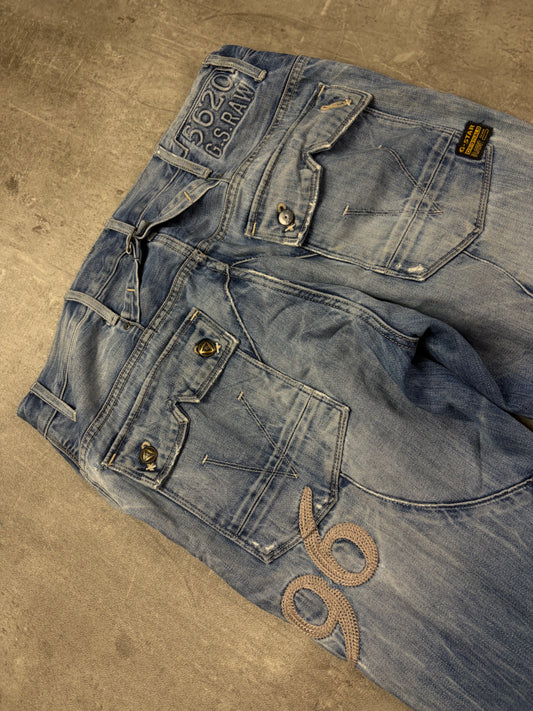 G-star RAW Y2k Embroidered Washed Denim Pasha Style