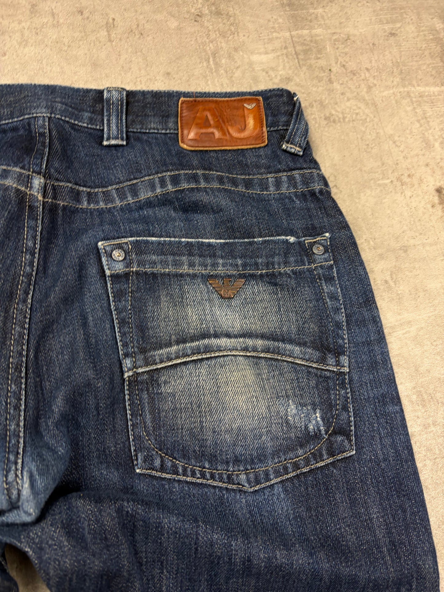 Armani Baggy Jeans Herren Pasha Style Y2K Wide Leg Denim