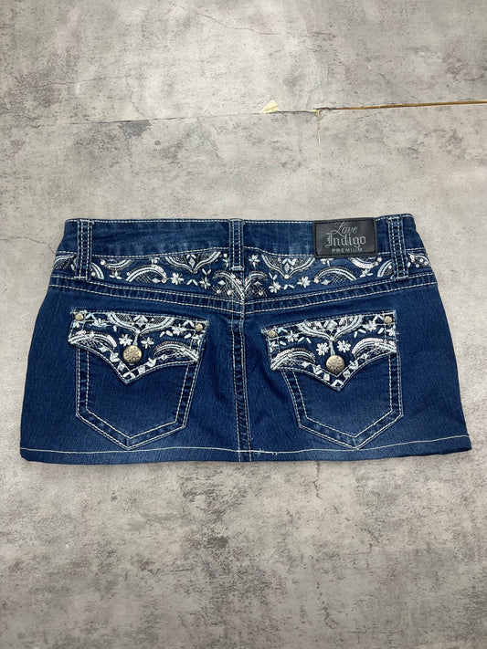 Mini Love indigo Vintage Jeans Rock