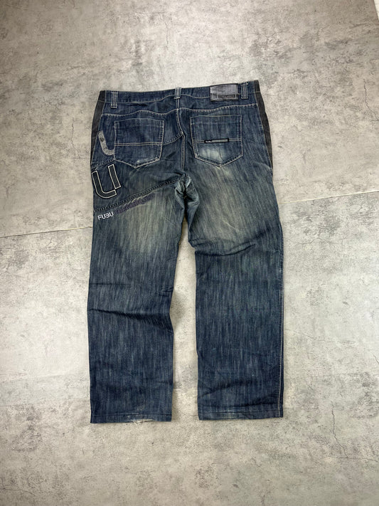 Vintage Y2k Fubu Baggy Jeans W38