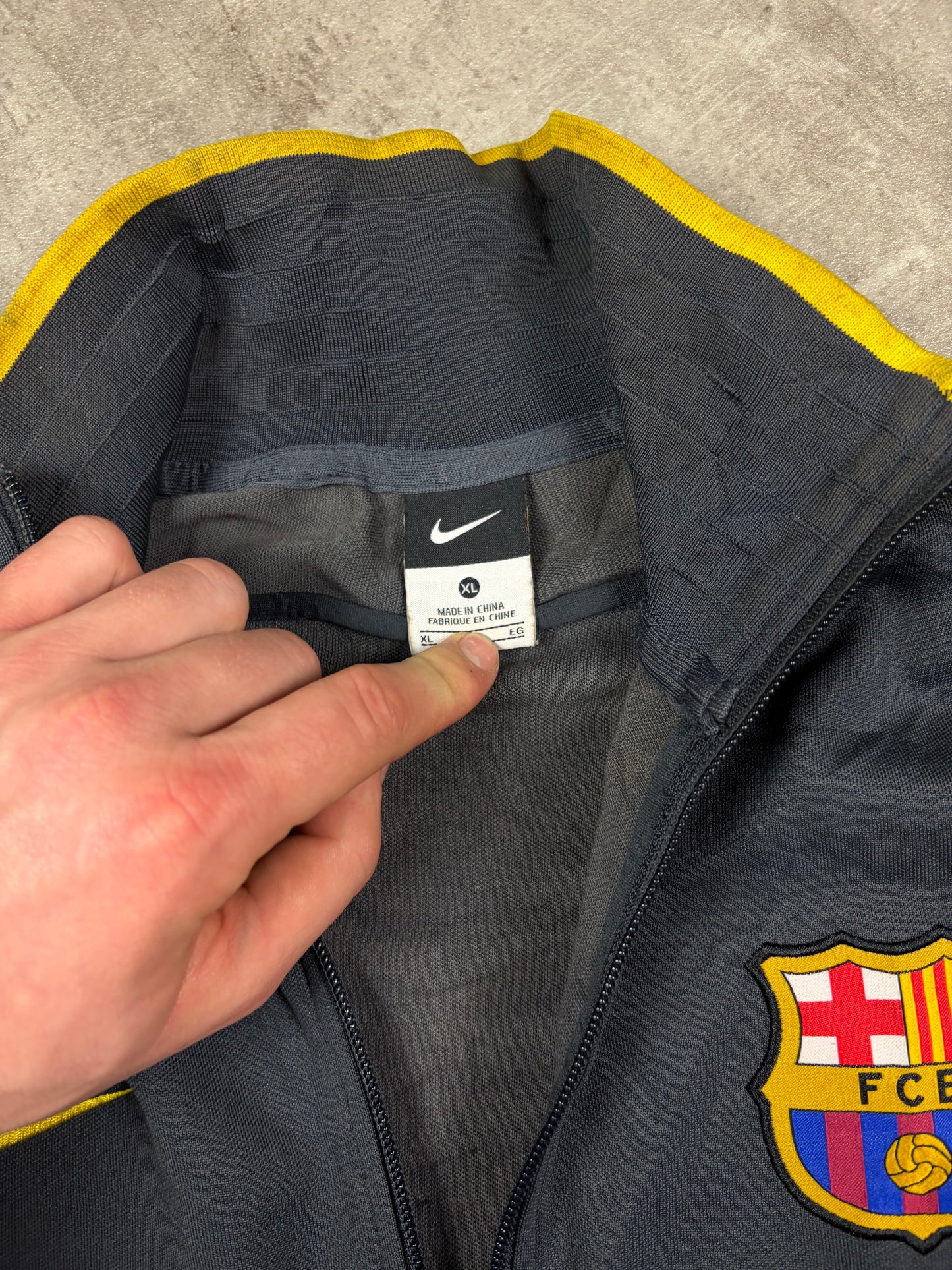 Vintage Nike Fc Barcelona Fußball Trainingsjacke