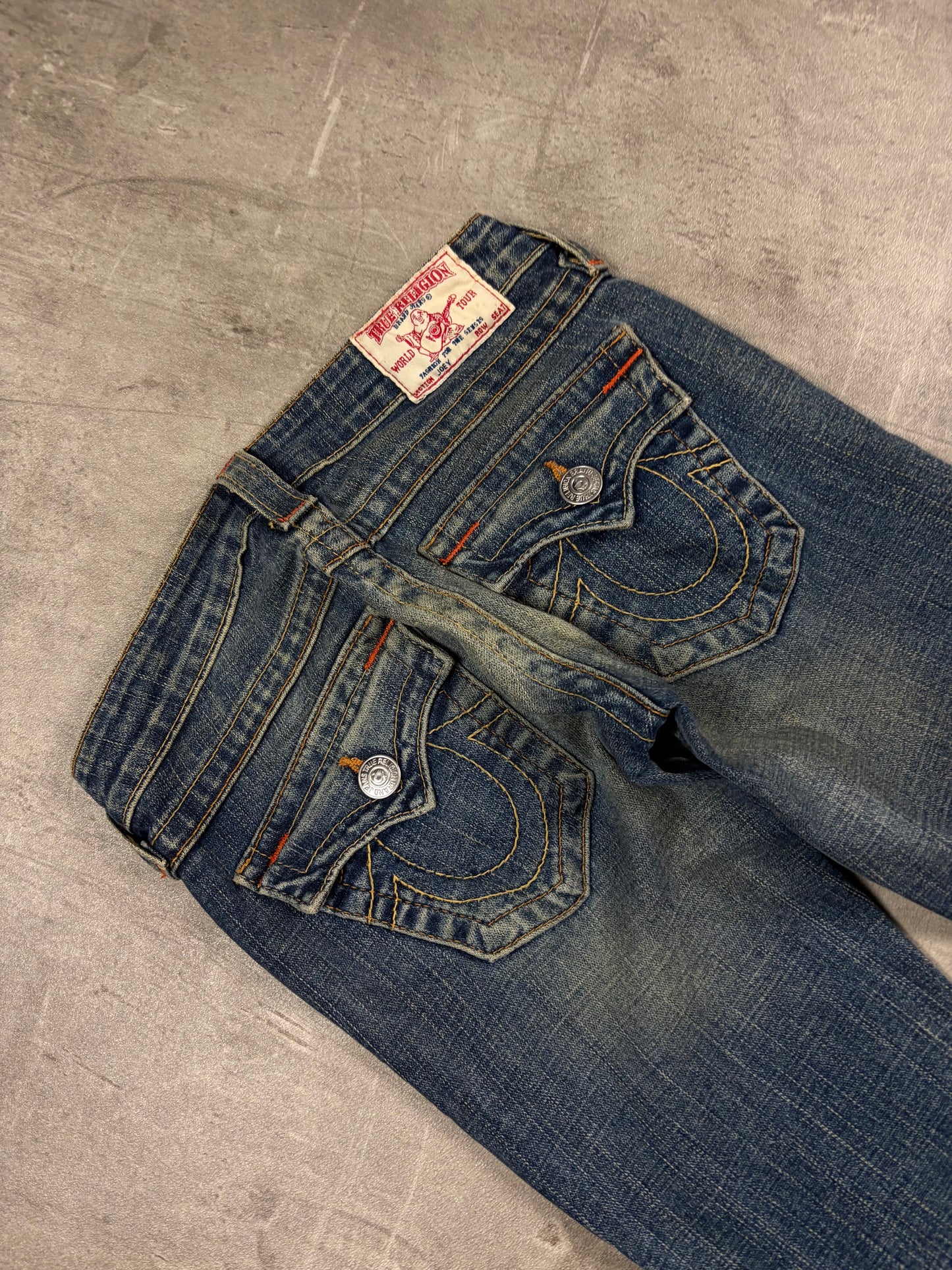 true religion jeans low rise vintage denim
