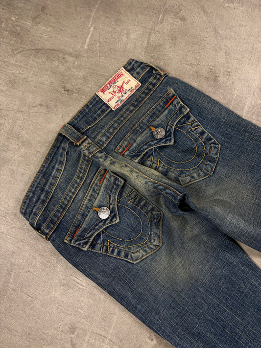 true religion jeans low rise vintage denim