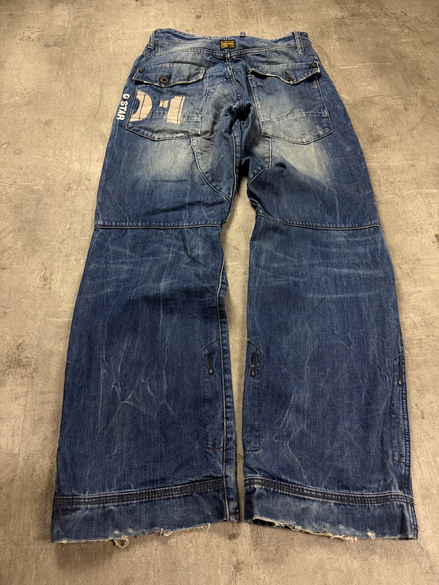 G star embroidered Y2k Baggy Jeans Pasha Style