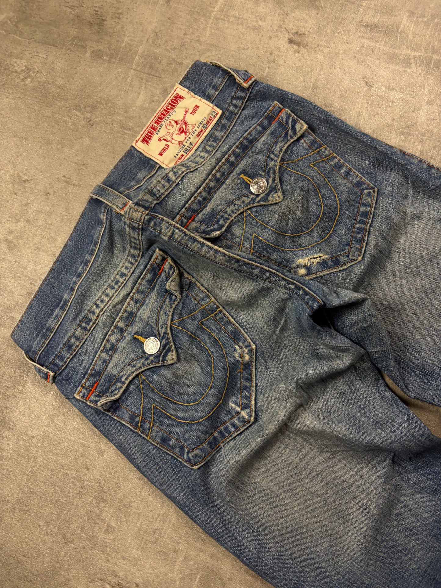 True Religion Flared Baggy Bootcut Jeans
