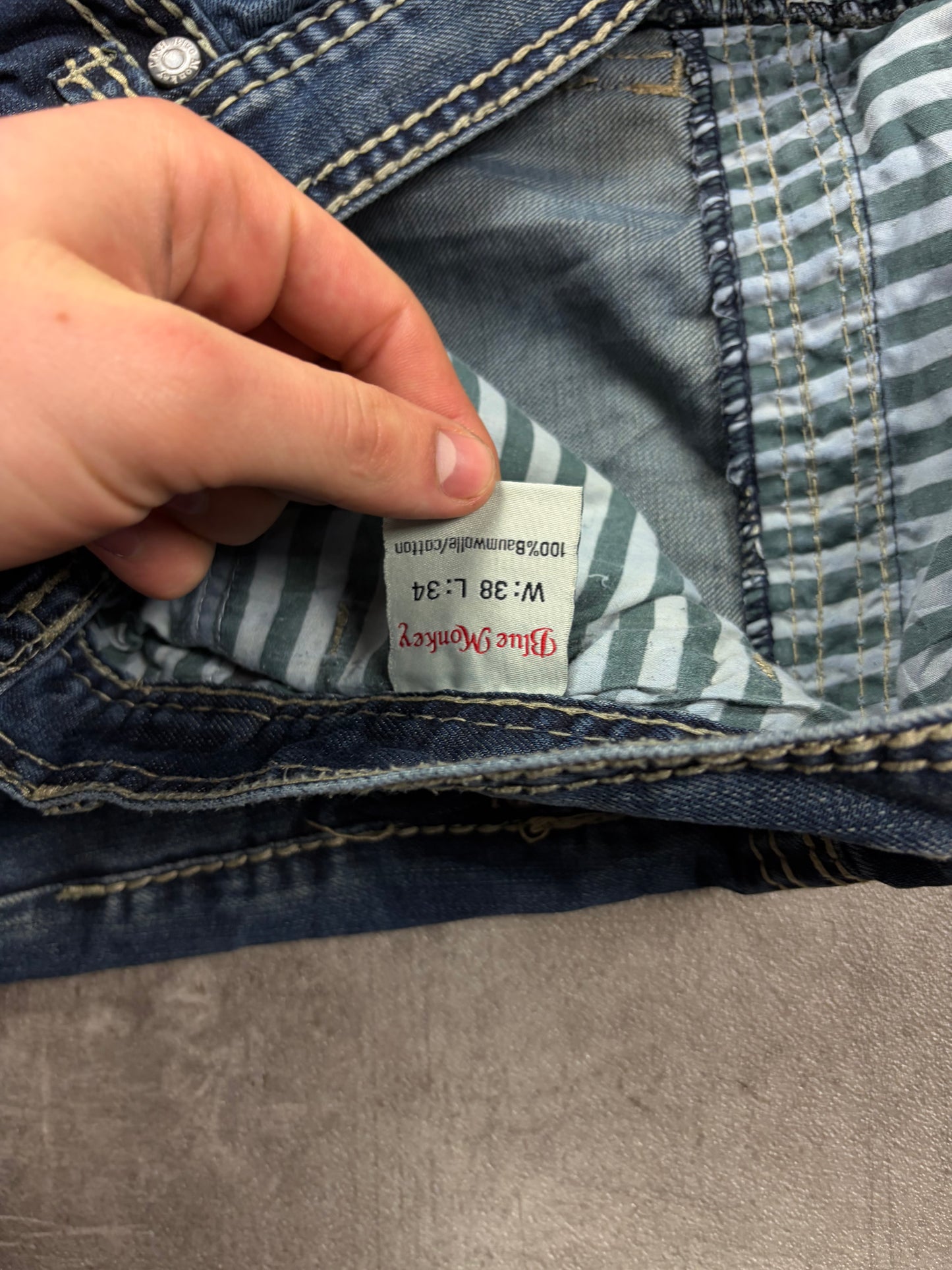 Blue Monkey Vintage Baggy Straight fit Jeans