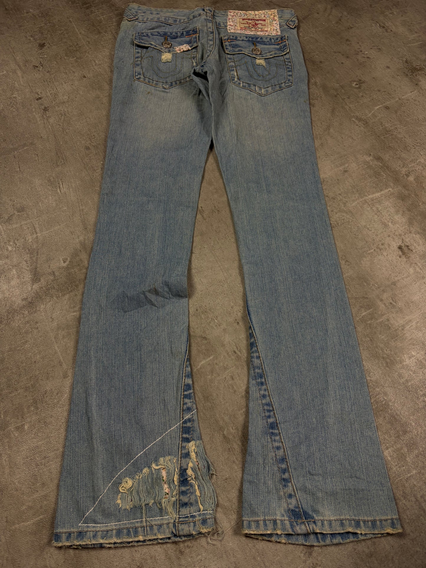 True Religion Low Waist Flared Jeans