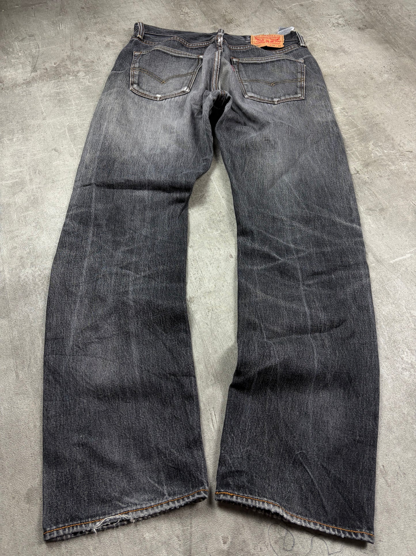 Levis 501 Straight Bootcut Jeans Herren Streetwear Retro